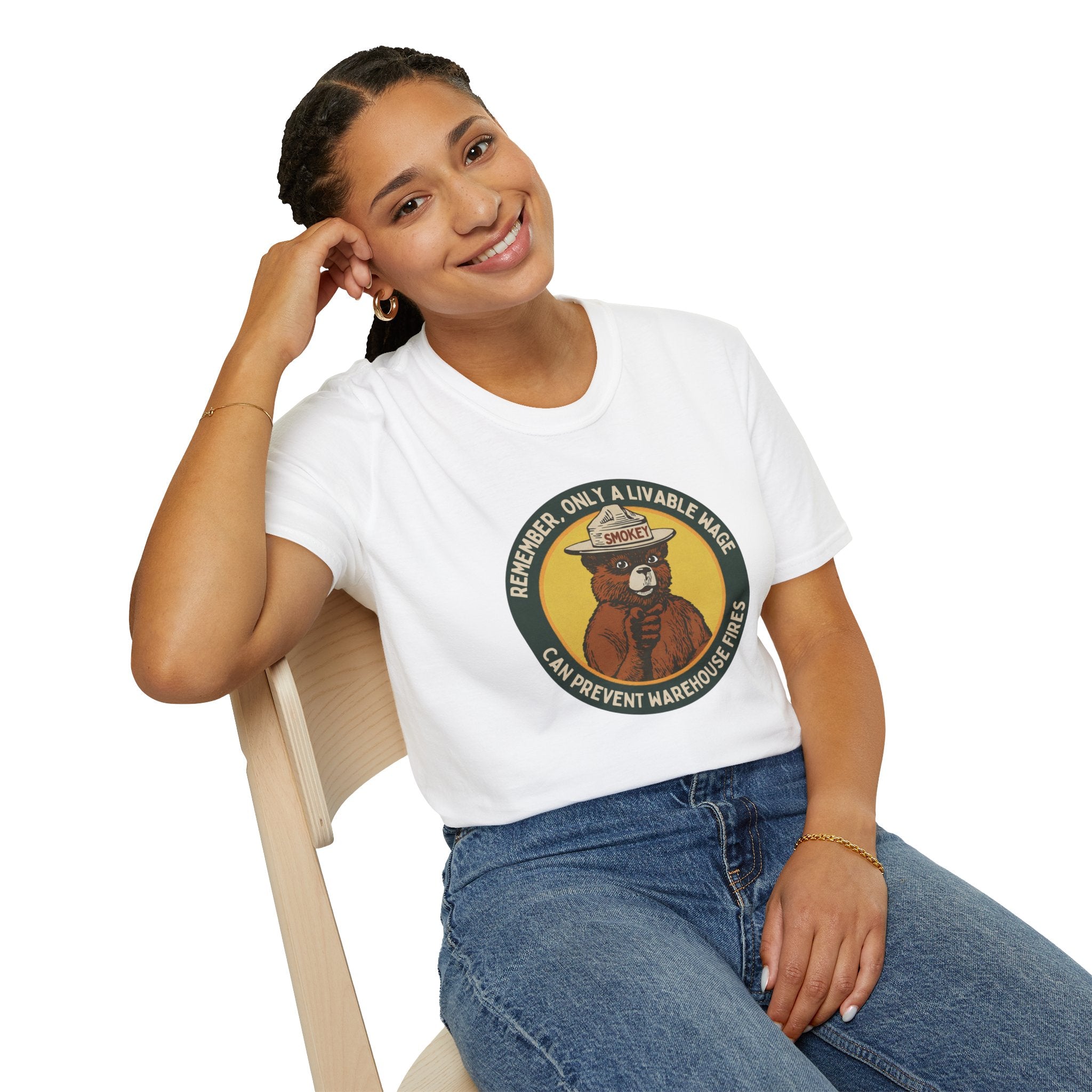 Only Living Wages Can Prevent Warehouse Fires T-Shirt | Labor Rights, Activist Tee
