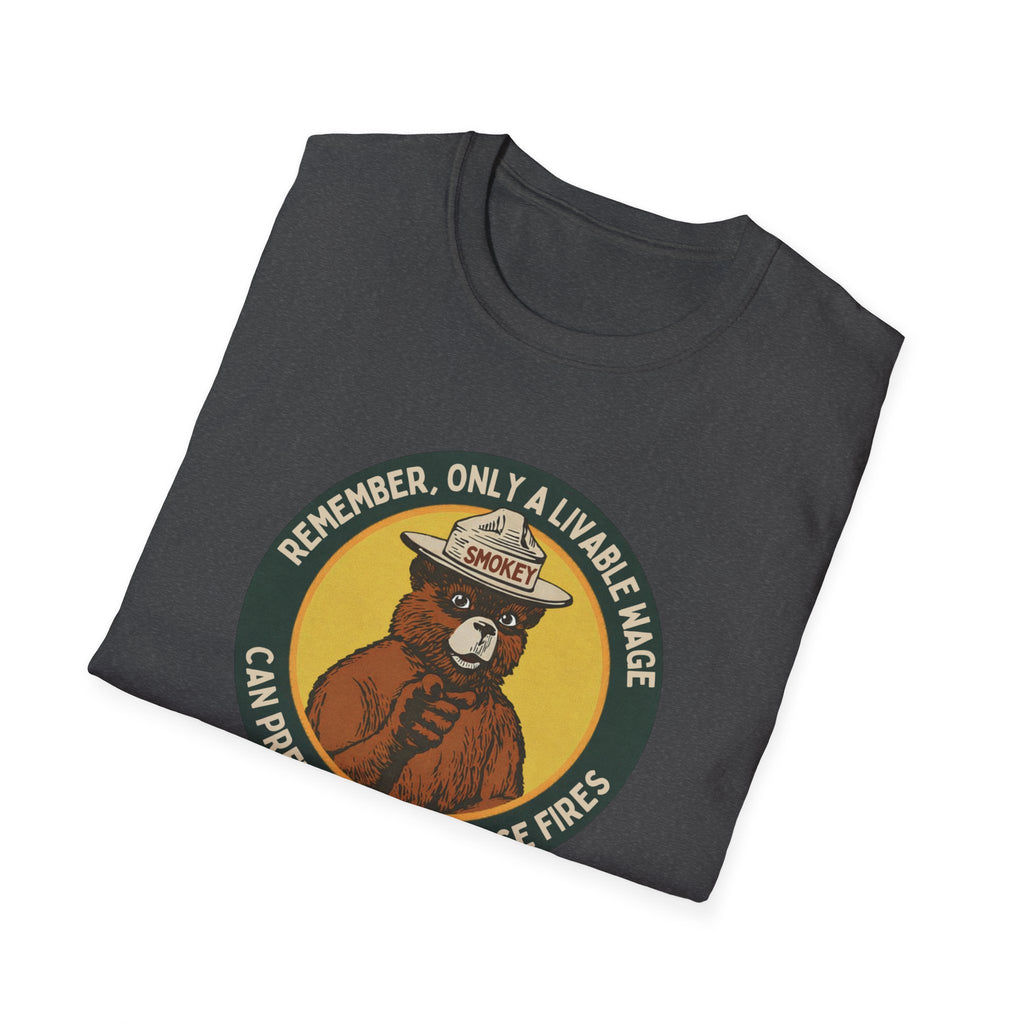 Only Living Wages Can Prevent Warehouse Fires T-Shirt | Labor Rights, Activist Tee