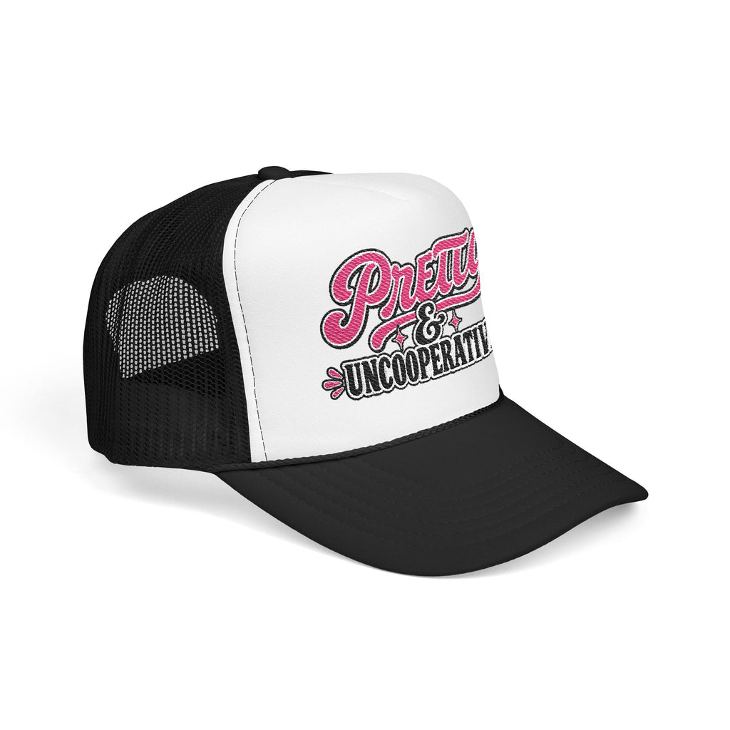 “Pretty & Uncooperative” Trucker Hat | Feminist Snapback