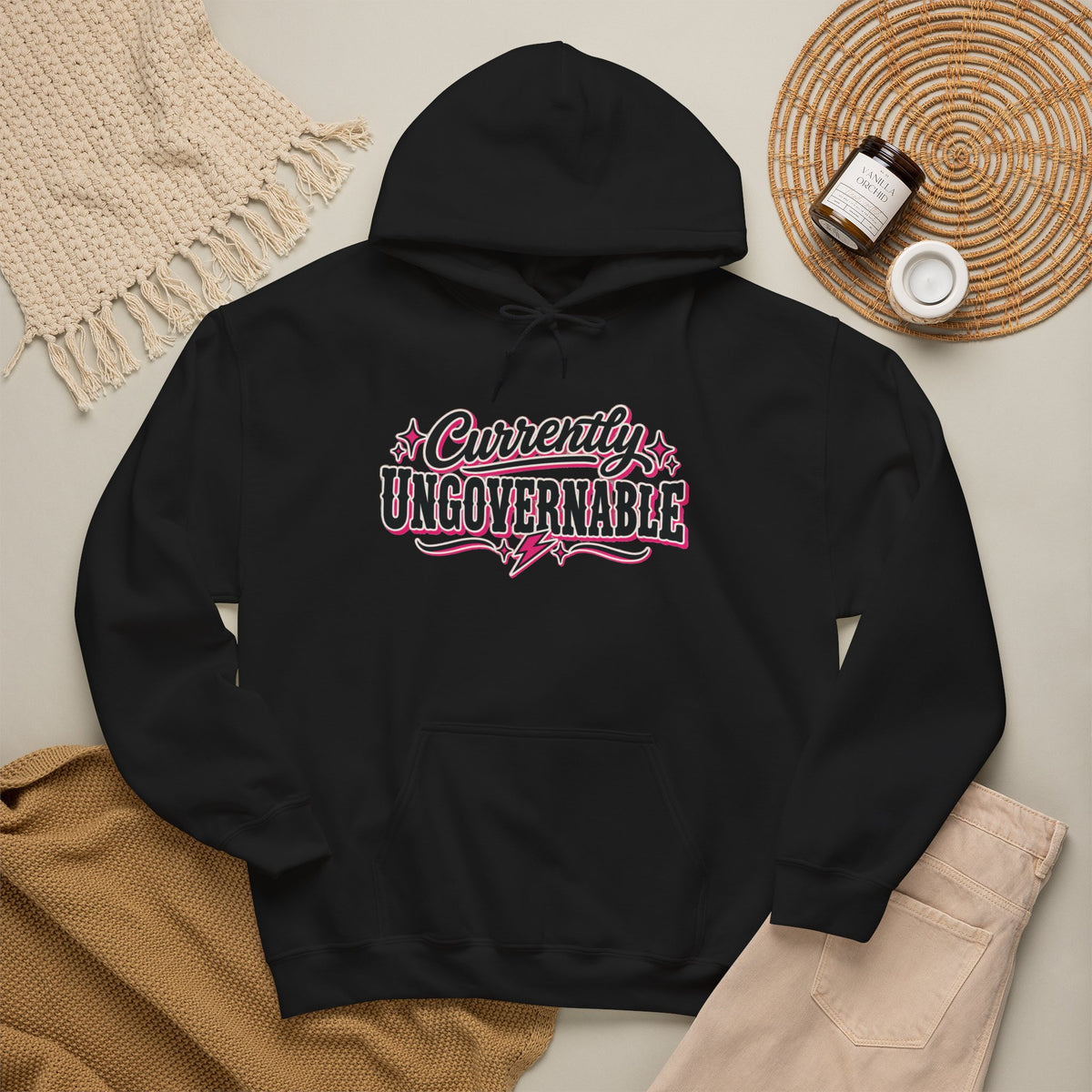 "Currently Ungovernable" Hoodie, Feminist Statement Sweatshirt