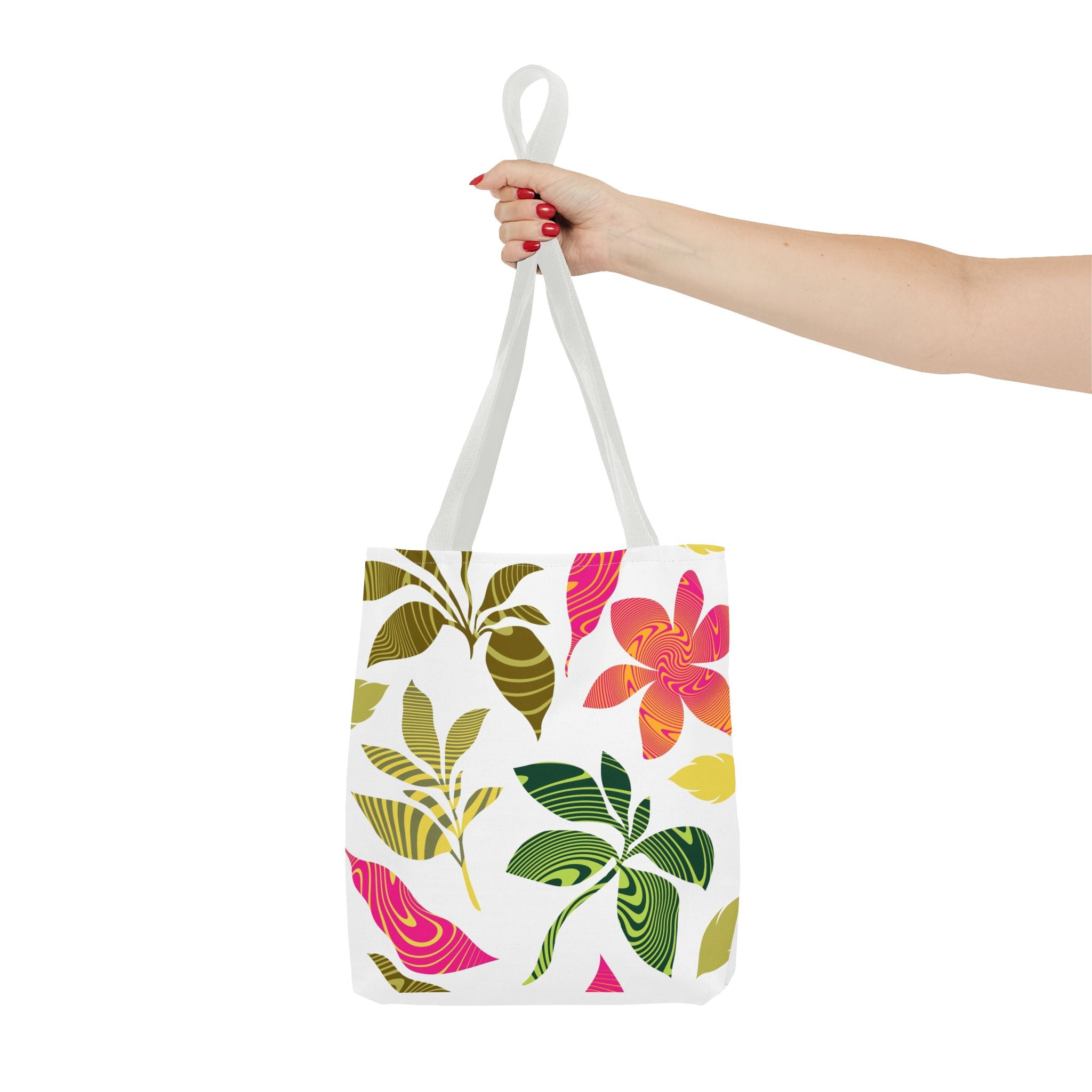Tote Bag — Tropical Floral Print All-Over Tote
