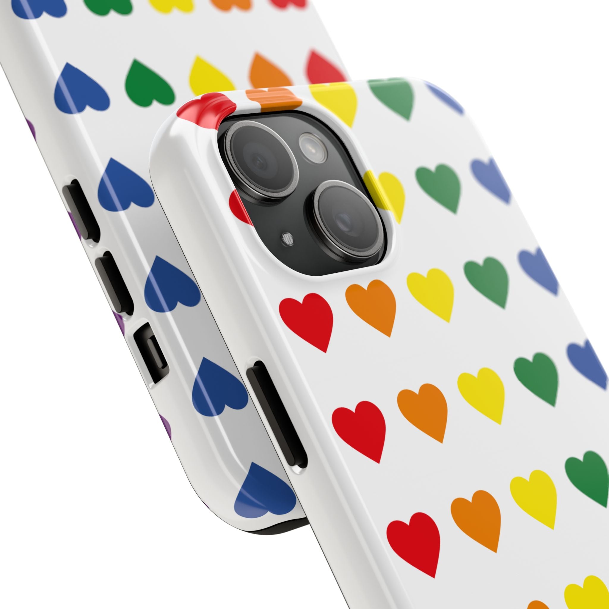 Rainbow Heart Tough Phone Case — Pride LGBTQ+ Protective Phone Cover