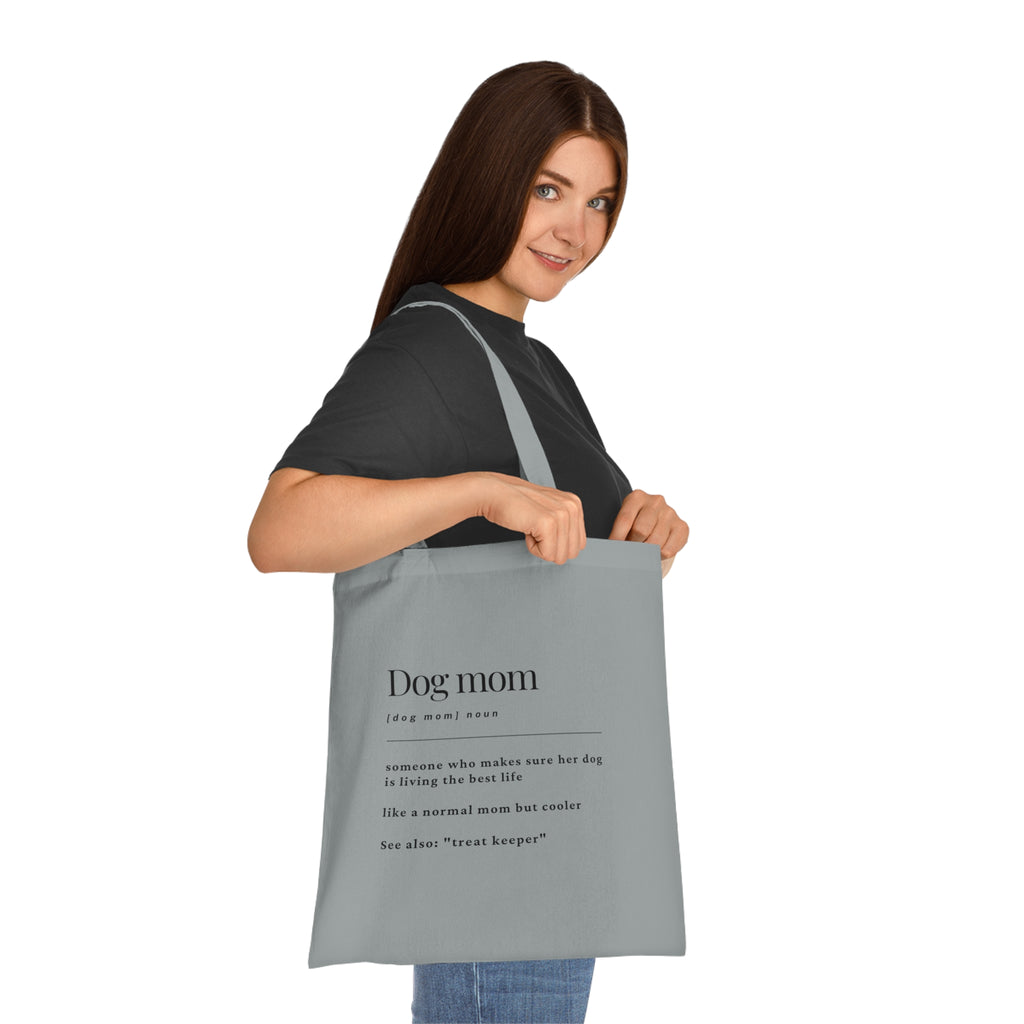 Dog Mom Definition Cotton Tote — Funny Dog Lover Gift Tote Bag