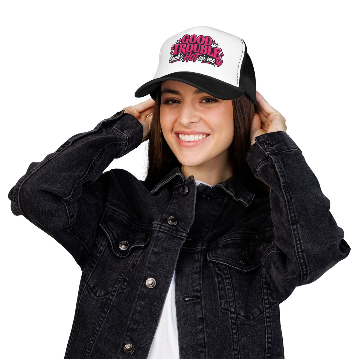 Trucker Hat — "Good Trouble Looks Hot on Me"