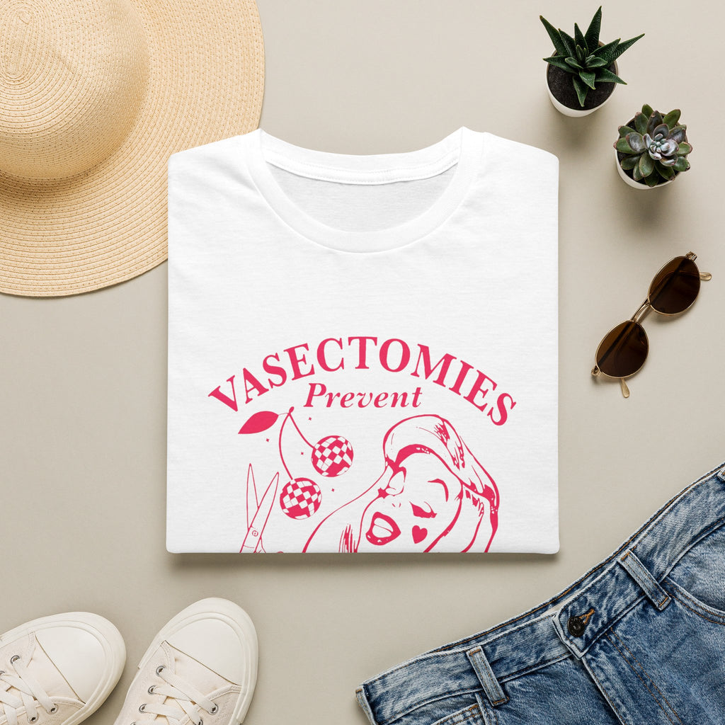 'Vasectomies Prevent Abortions' Feminist Pro-Choice Graphic Tee