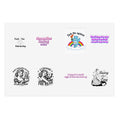 Feminist Vintage & Sassy Quote Sticker Sheet – “Normalize Booing Men”, “Fuck the System”