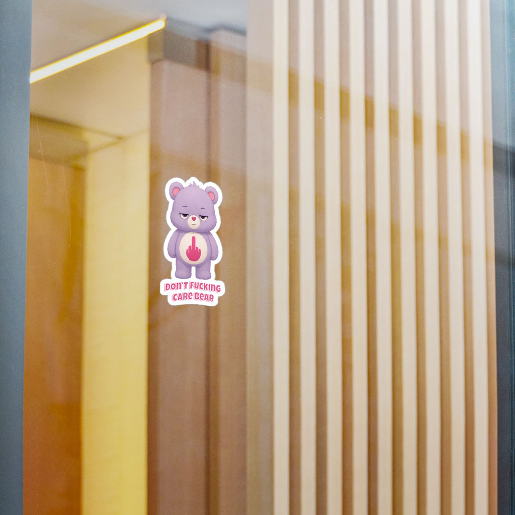 I Don’t Fucking Care Bear Funny Feminist Sticker | Sarcastic Bear sticker