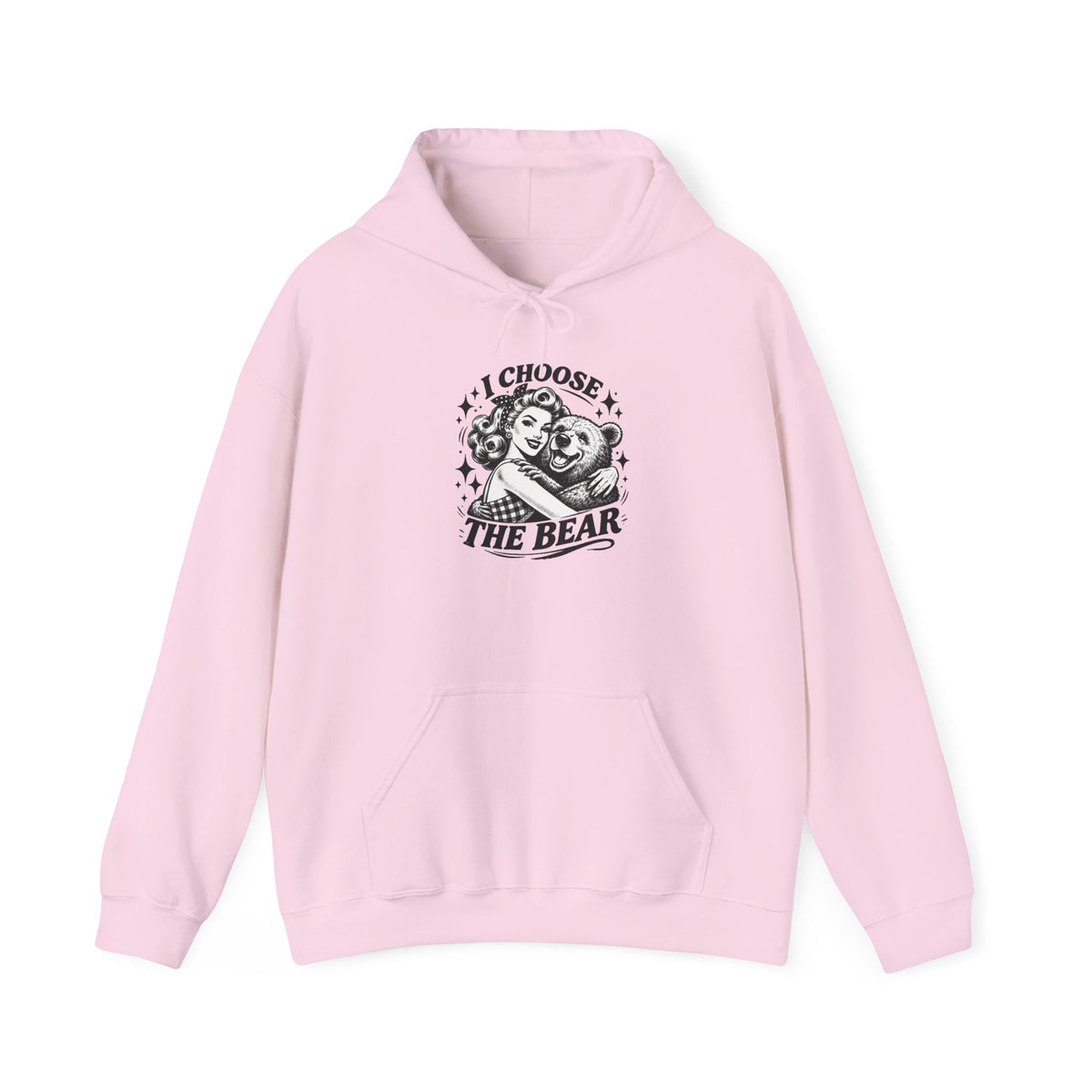 I Choose The Bear Hoodie — Cute Vintage Bear Graphic Sweatshirt