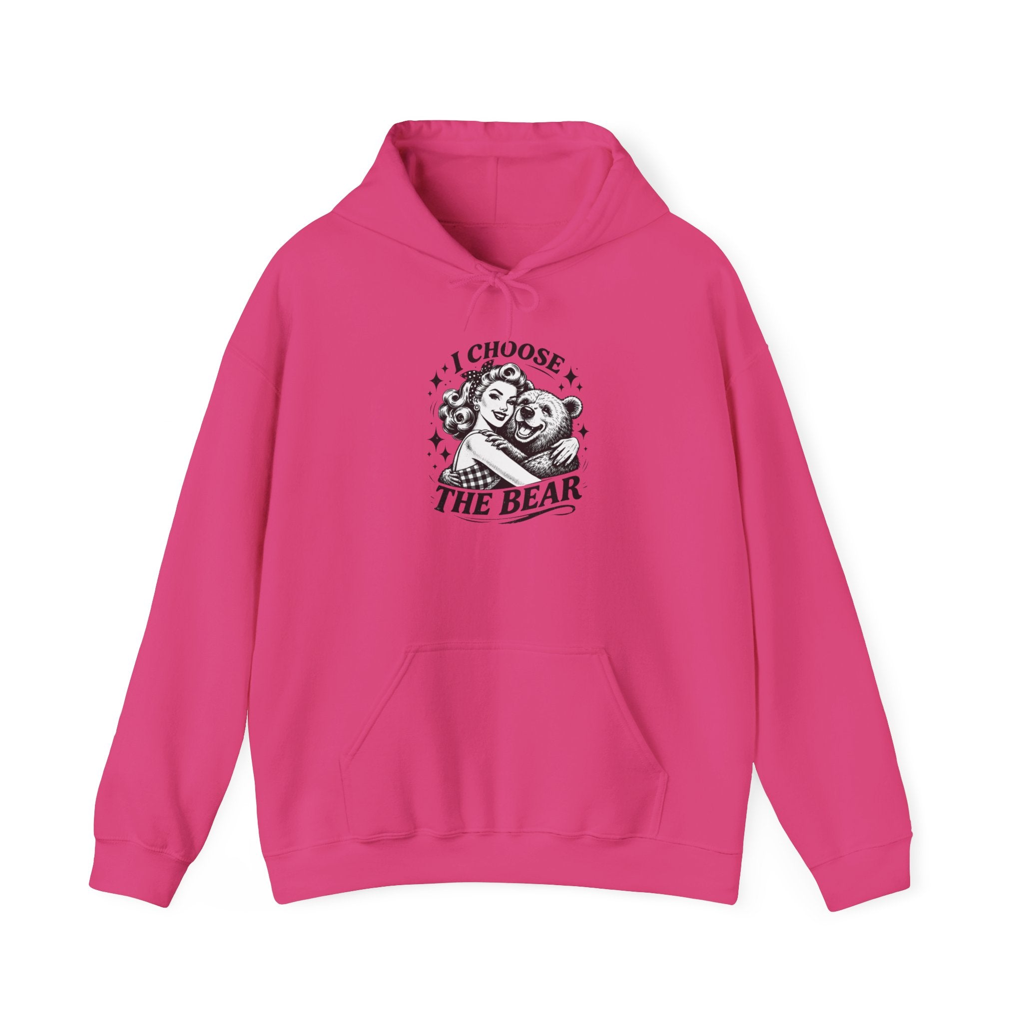 I Choose The Bear Hoodie — Cute Vintage Bear Graphic Sweatshirt