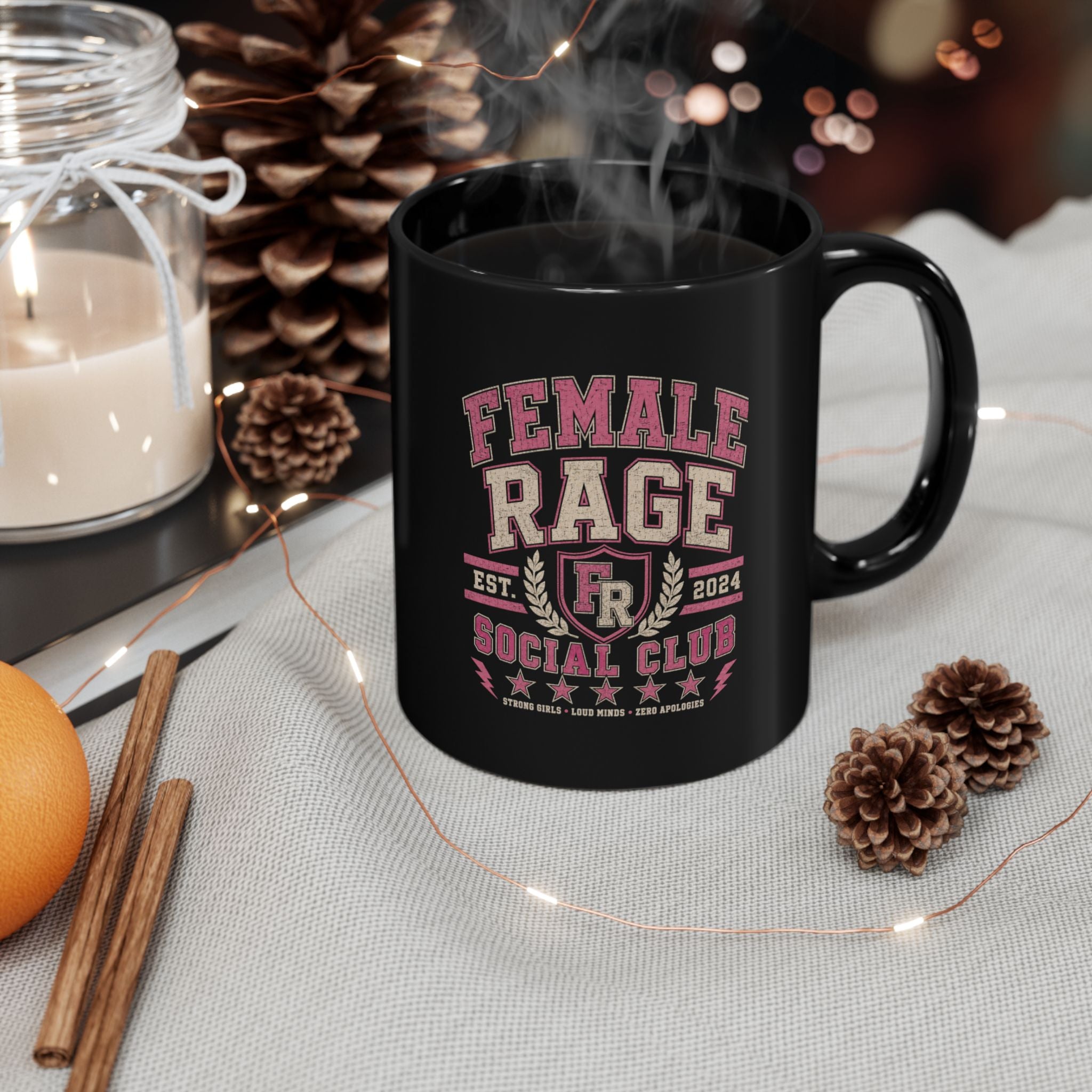Female Rage Social Club Mug | Pretty. Pissed. Powerful.