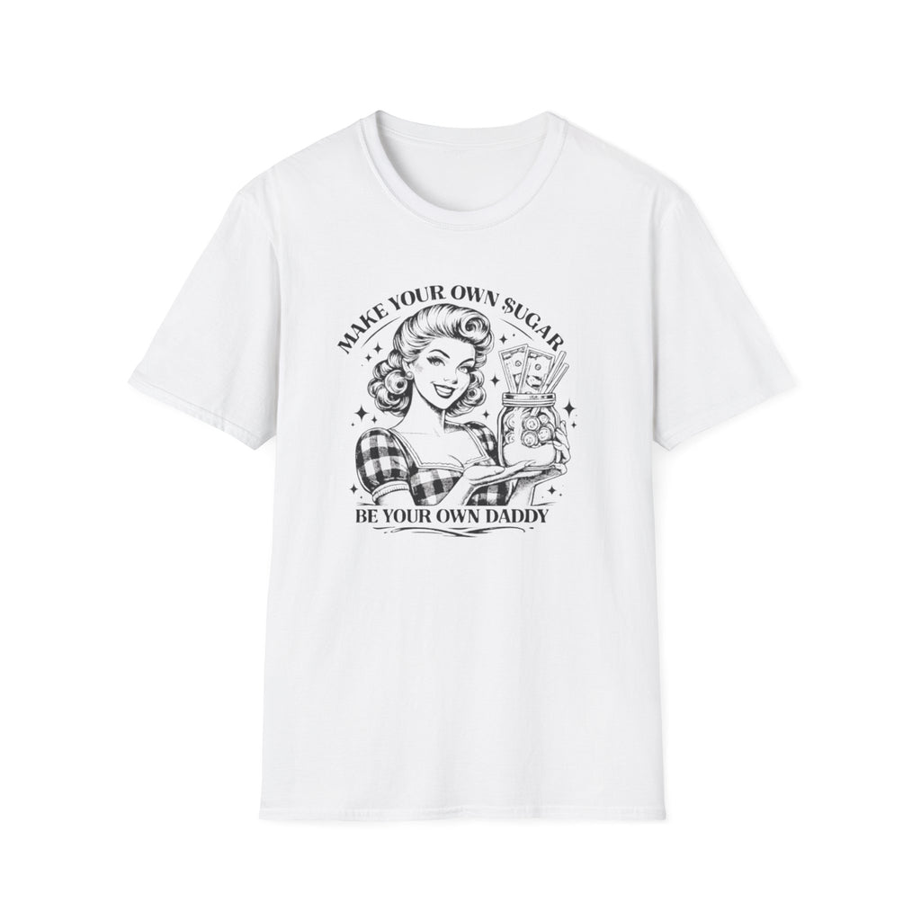 Make Your Own Sugar T-Shirt — Retro Pinup 'Be Your Own Dandy' Graphic Tee