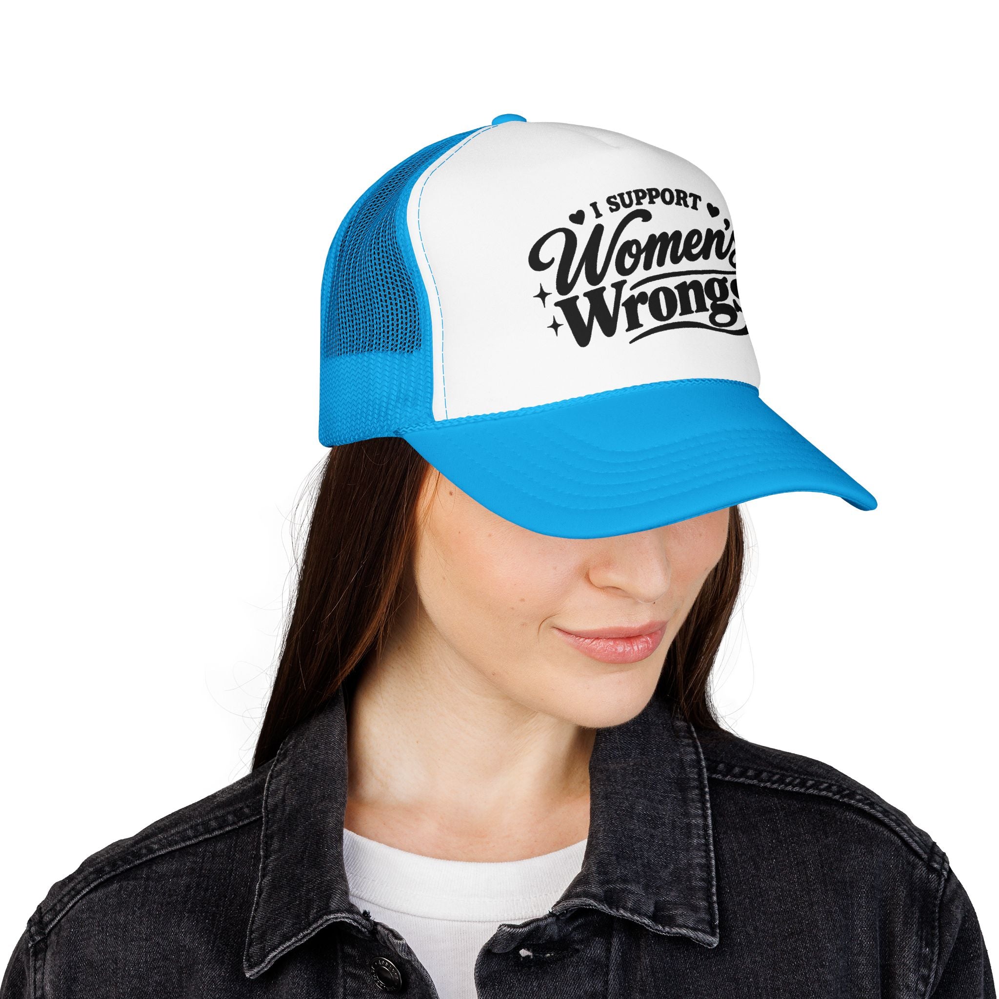 “I Support Women’s Wrongs” Trucker Hat | Funny Feminist Snapback