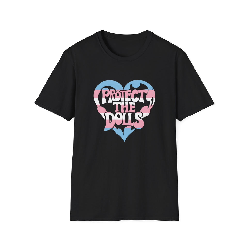 Protect The Dolls T-Shirt | Trans Pride Graphic Tee | LGBTQ+ Ally Shirt | Transgender Rights | Gift For Ally