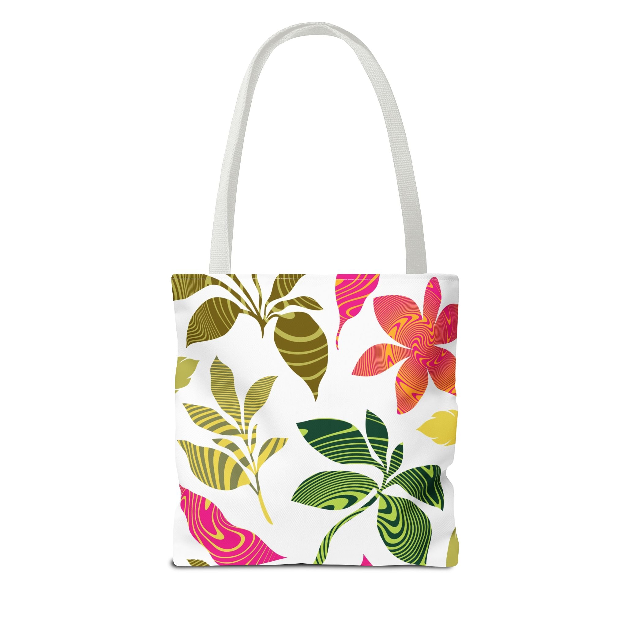 Tote Bag — Tropical Floral Print All-Over Tote