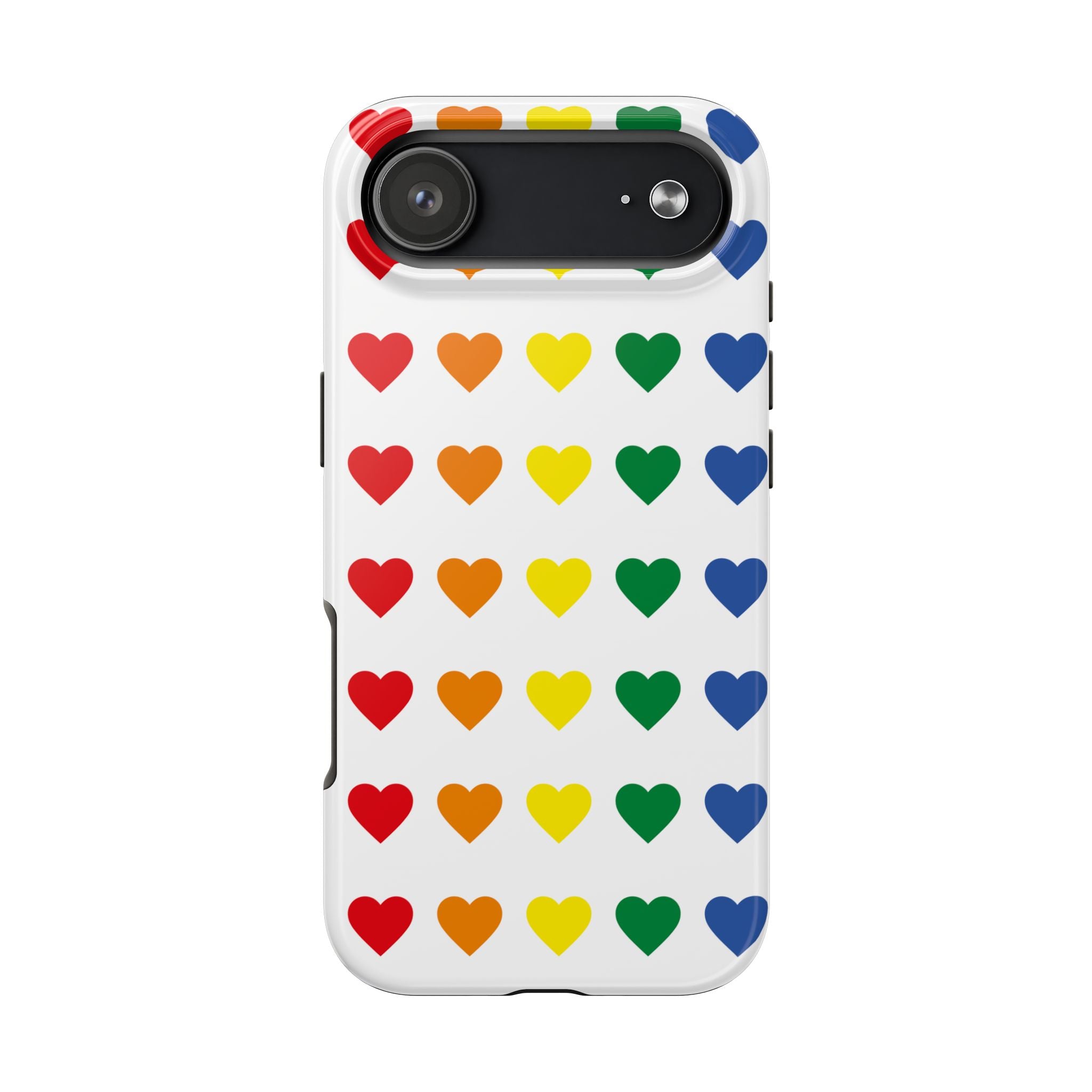 Rainbow Heart Tough Phone Case — Pride LGBTQ+ Protective Phone Cover