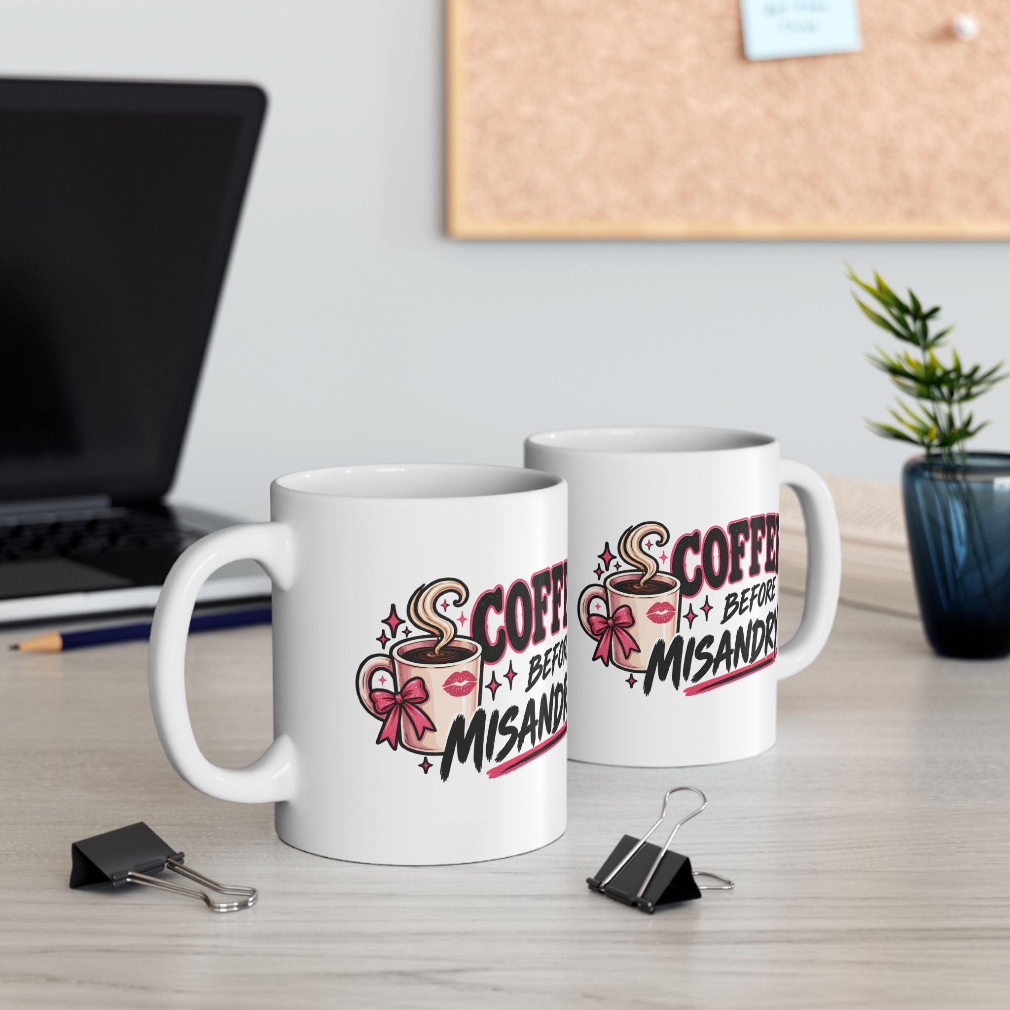 Coffee Before Misandry Mug | Funny Feminist Coffee Cup
