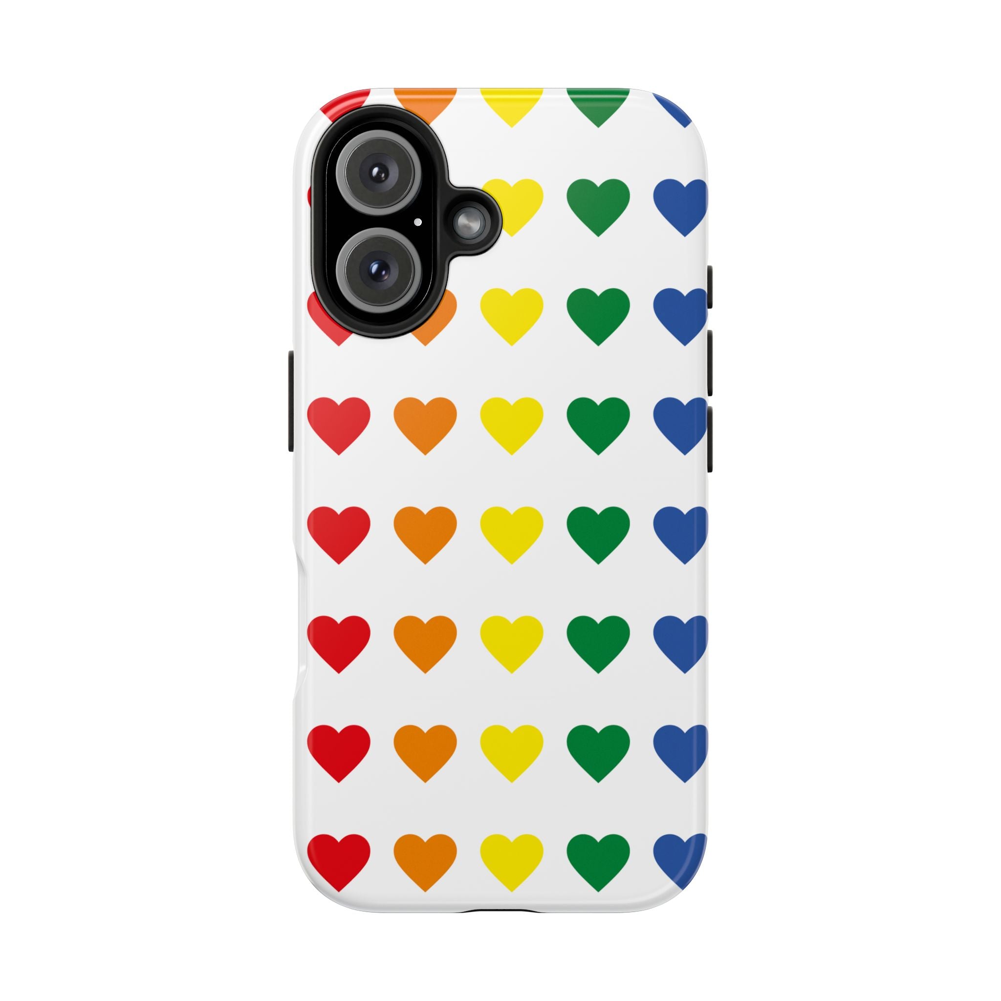 Rainbow Heart Tough Phone Case — Pride LGBTQ+ Protective Phone Cover