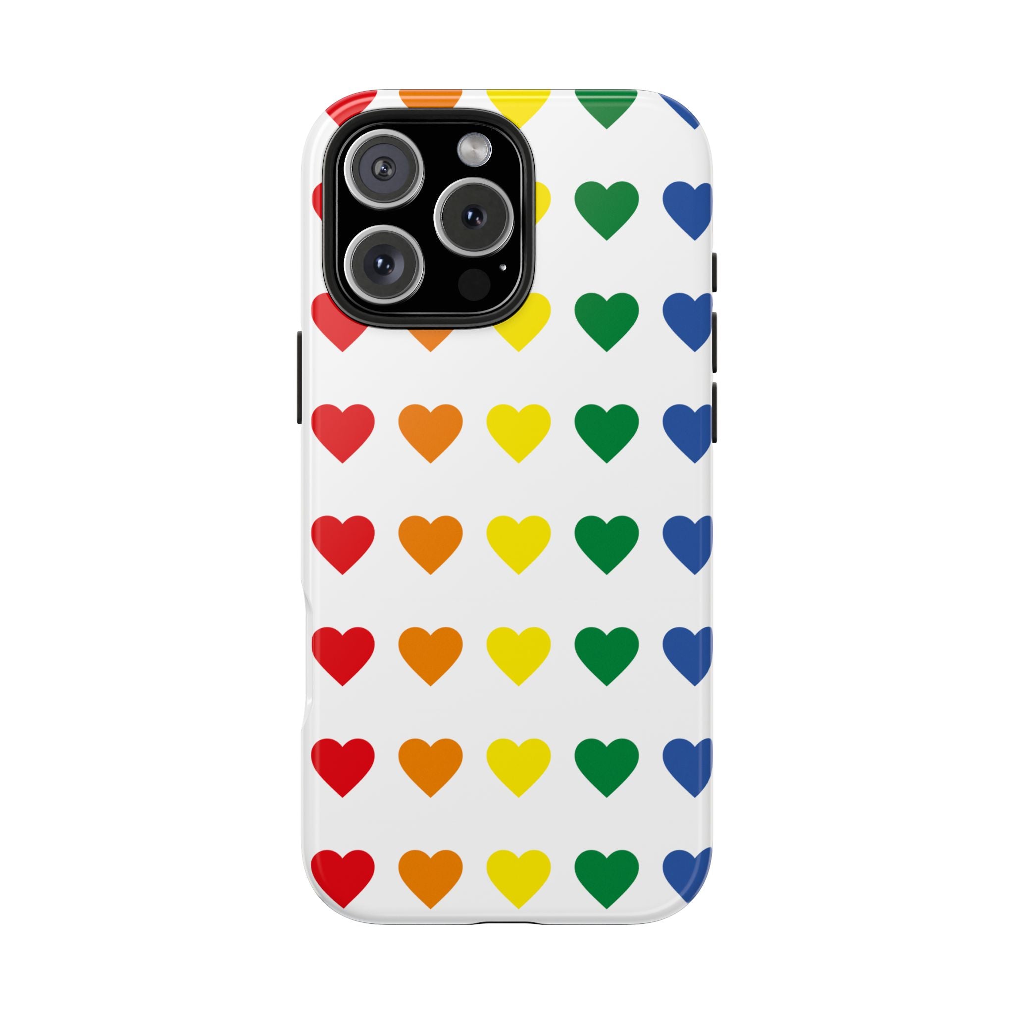 Rainbow Heart Tough Phone Case — Pride LGBTQ+ Protective Phone Cover