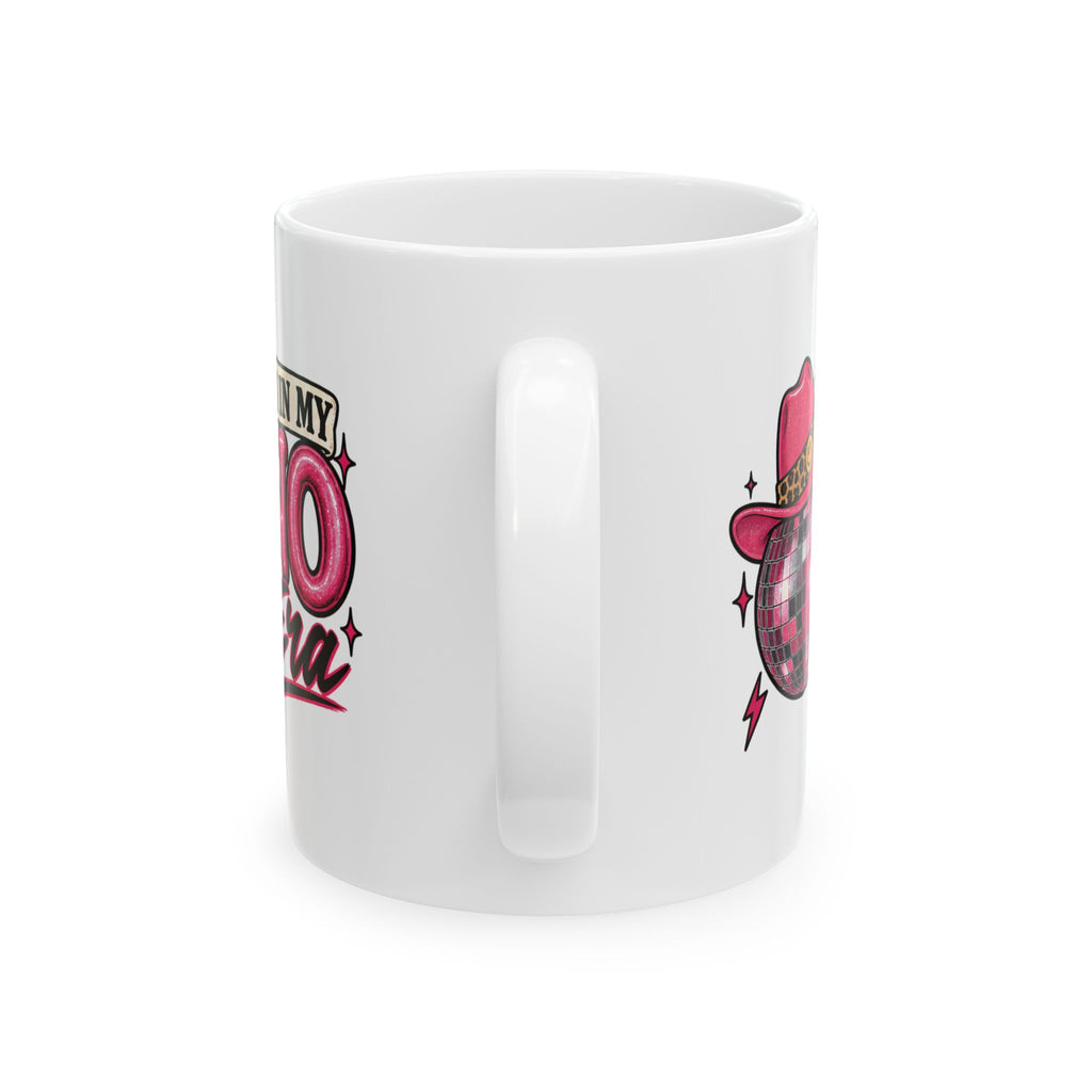 I’m In My No Era Mug — Disco Ball Cowboy Hat Feminist Coffee Mug