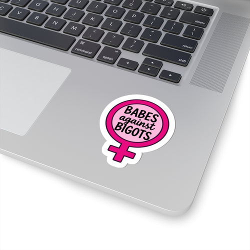 Babes Against Bigots Sticker — Feminist Venus Symbol Kiss-Cut Decal