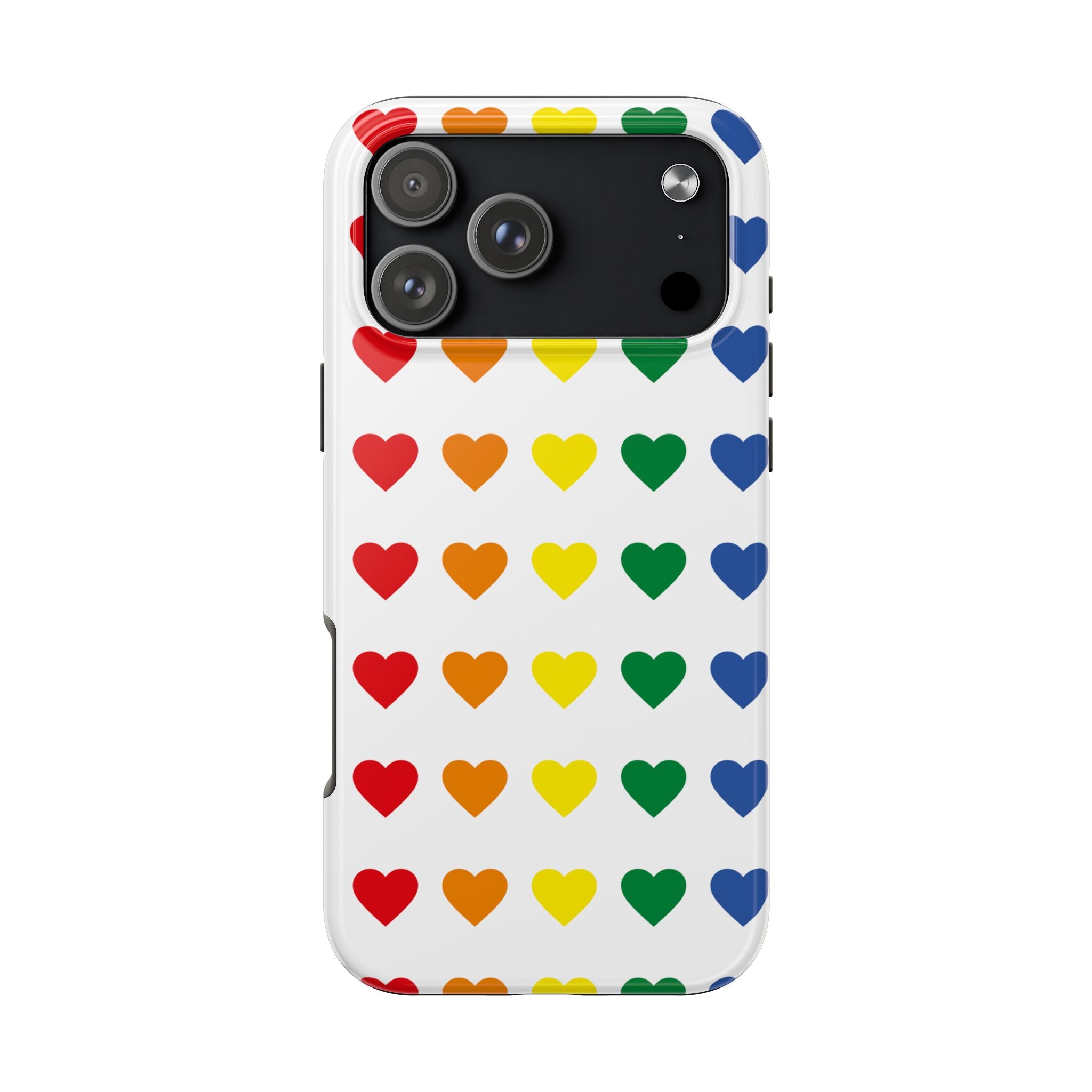 Rainbow Heart Tough Phone Case — Pride LGBTQ+ Protective Phone Cover
