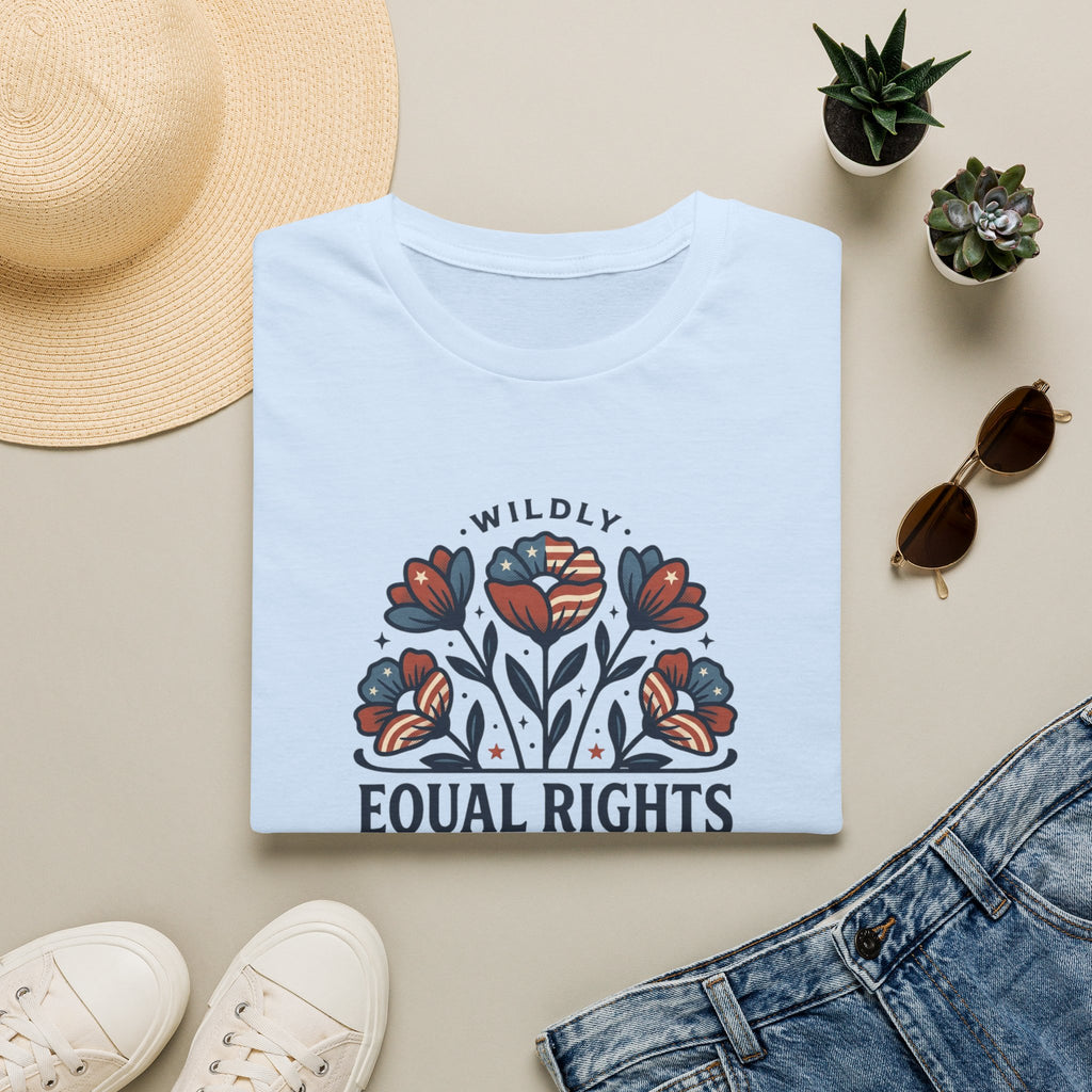 Wildly Equal Rights For All Shirt, Feminist Floral Tee, Equal Rights Shirt Women, Political Activist Shirt, Patriotic Feminist Tee, Floral Protest Shirt, Human Rights Shirt, Women’s Rights Graphic Tee...