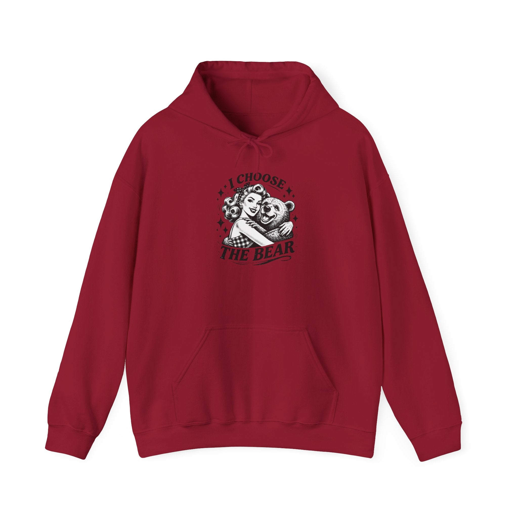 I Choose The Bear Hoodie — Cute Vintage Bear Graphic Sweatshirt