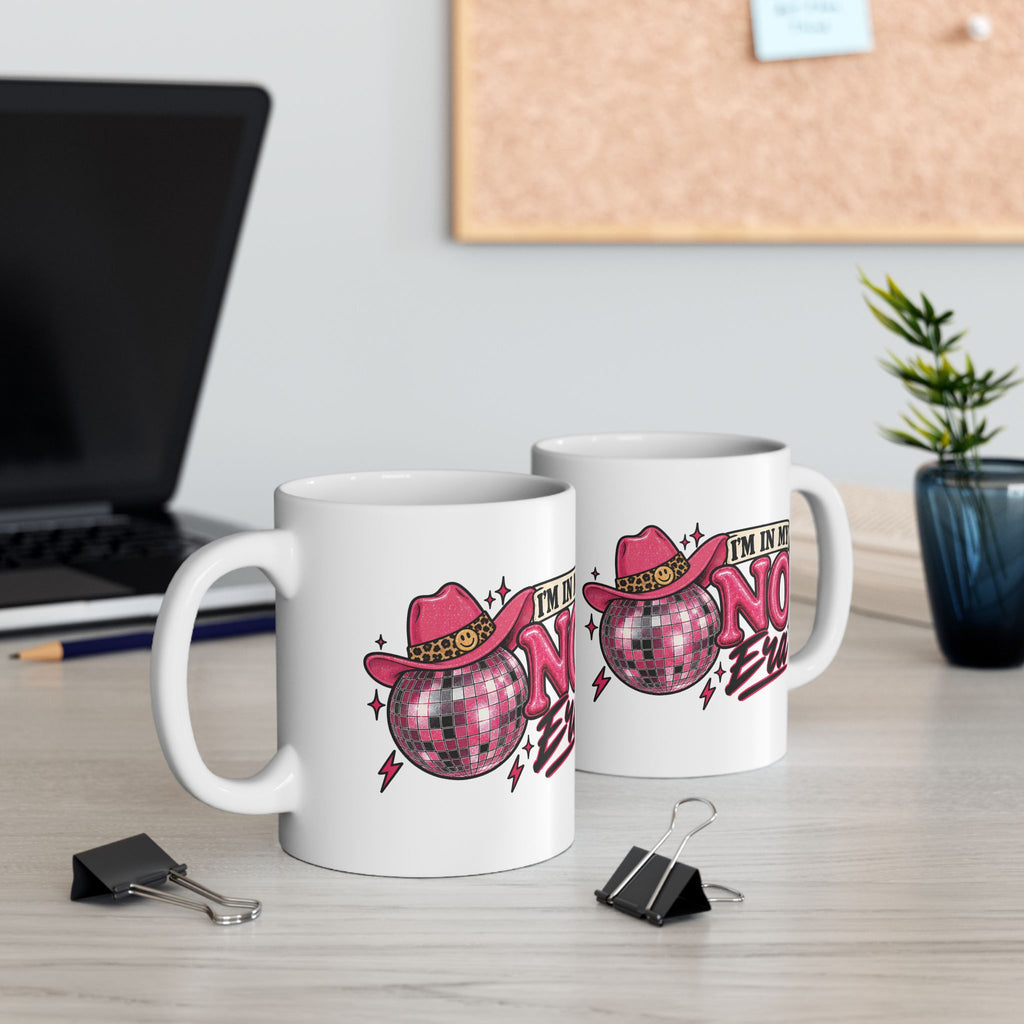 I’m In My No Era Mug — Disco Ball Cowboy Hat Feminist Coffee Mug