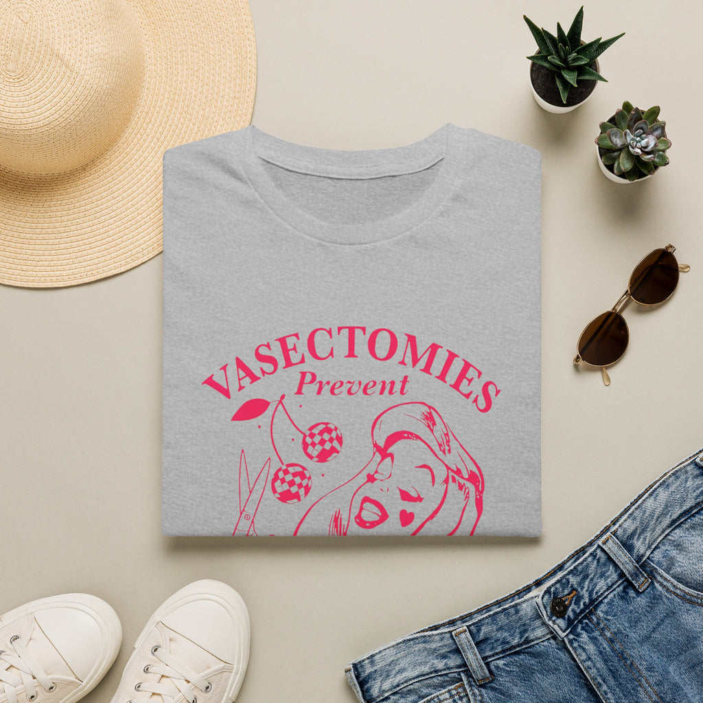 'Vasectomies Prevent Abortions' Feminist Pro-Choice Graphic Tee