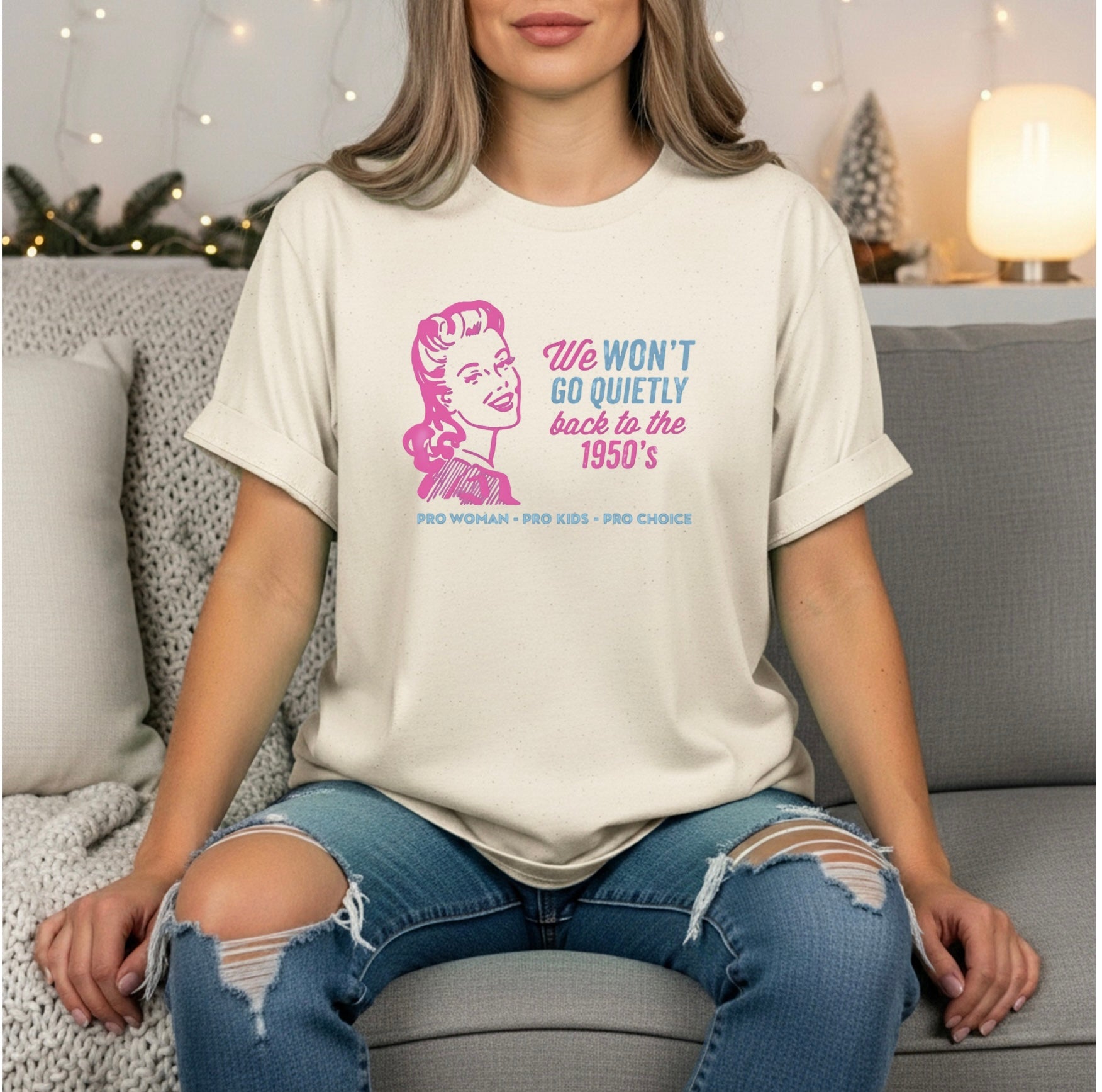 Feminist Retro Women’s Rights Shirt | Pro Woman Pro Choice Tee | Glitter and Rage