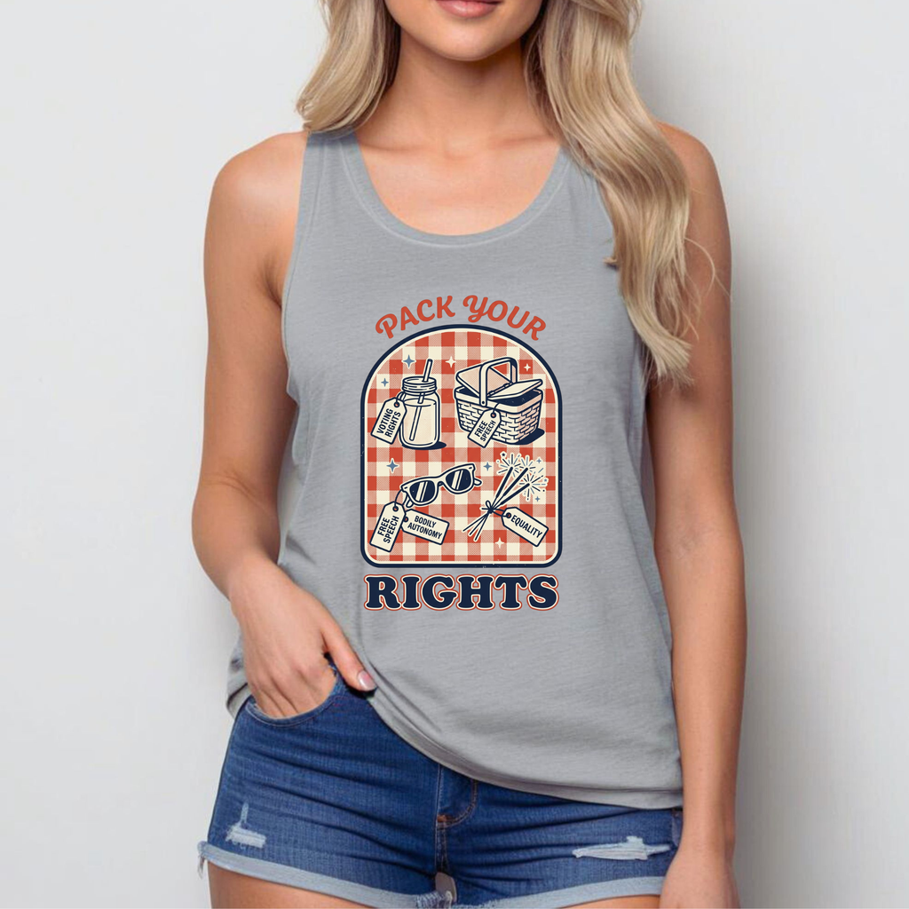 Pack Your Rights Tank Top | Feminist 4th of July Shirt | Voting Rights Tee | Bodily Autonomy | Women’s Rights Gift