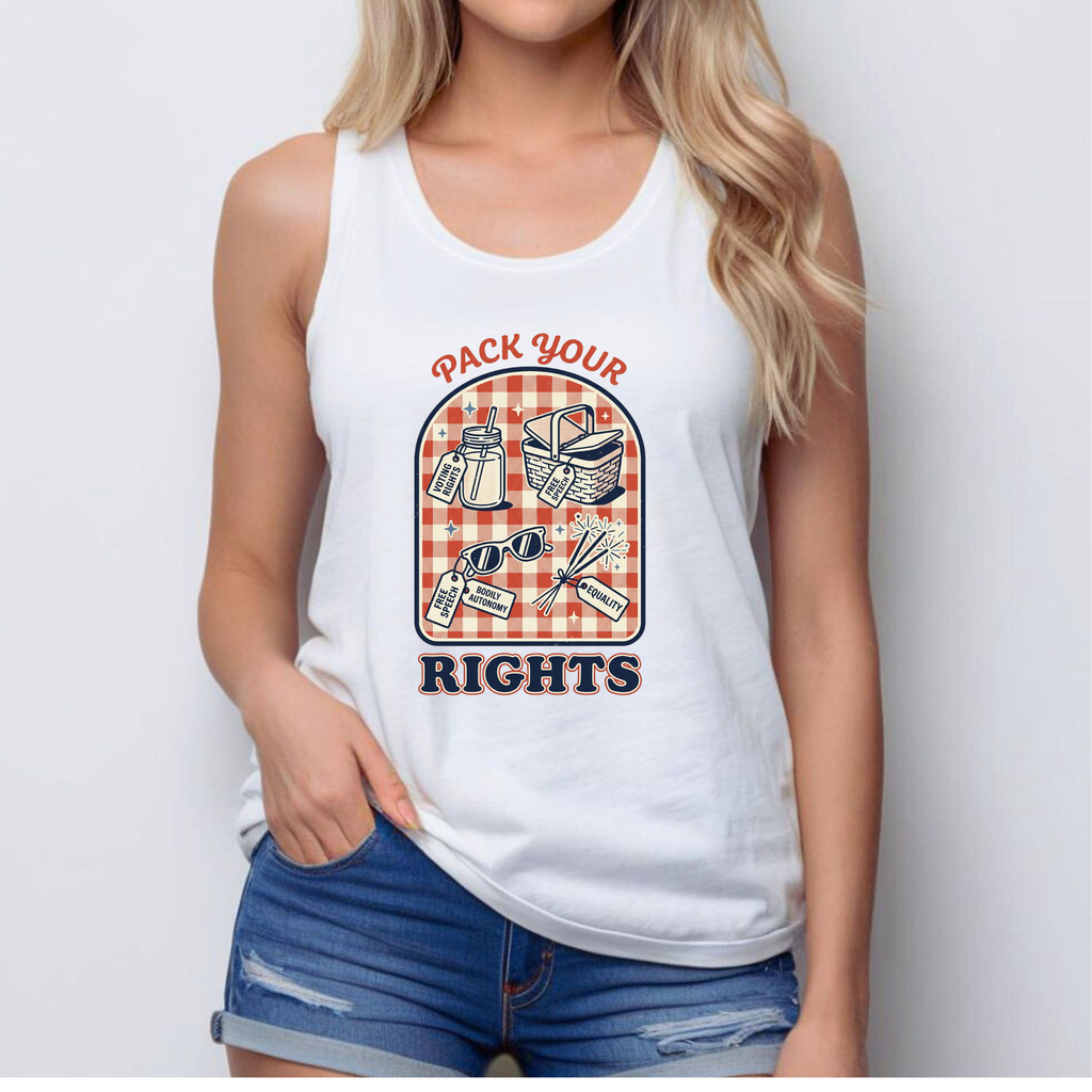 Pack Your Rights Tank Top | Feminist 4th of July Shirt | Voting Rights Tee | Bodily Autonomy | Women’s Rights Gift