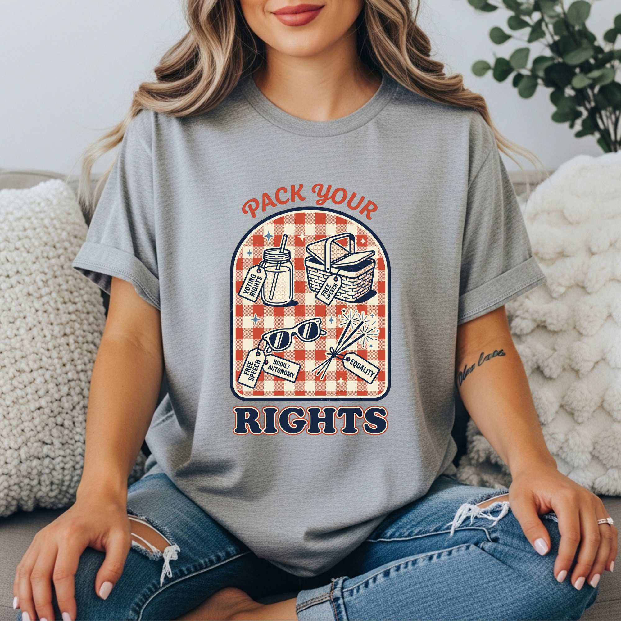 Pack Your Rights T shirt | Feminist 4th of July Shirt | Voting Rights Tee | Bodily Autonomy | Women’s Rights Gift