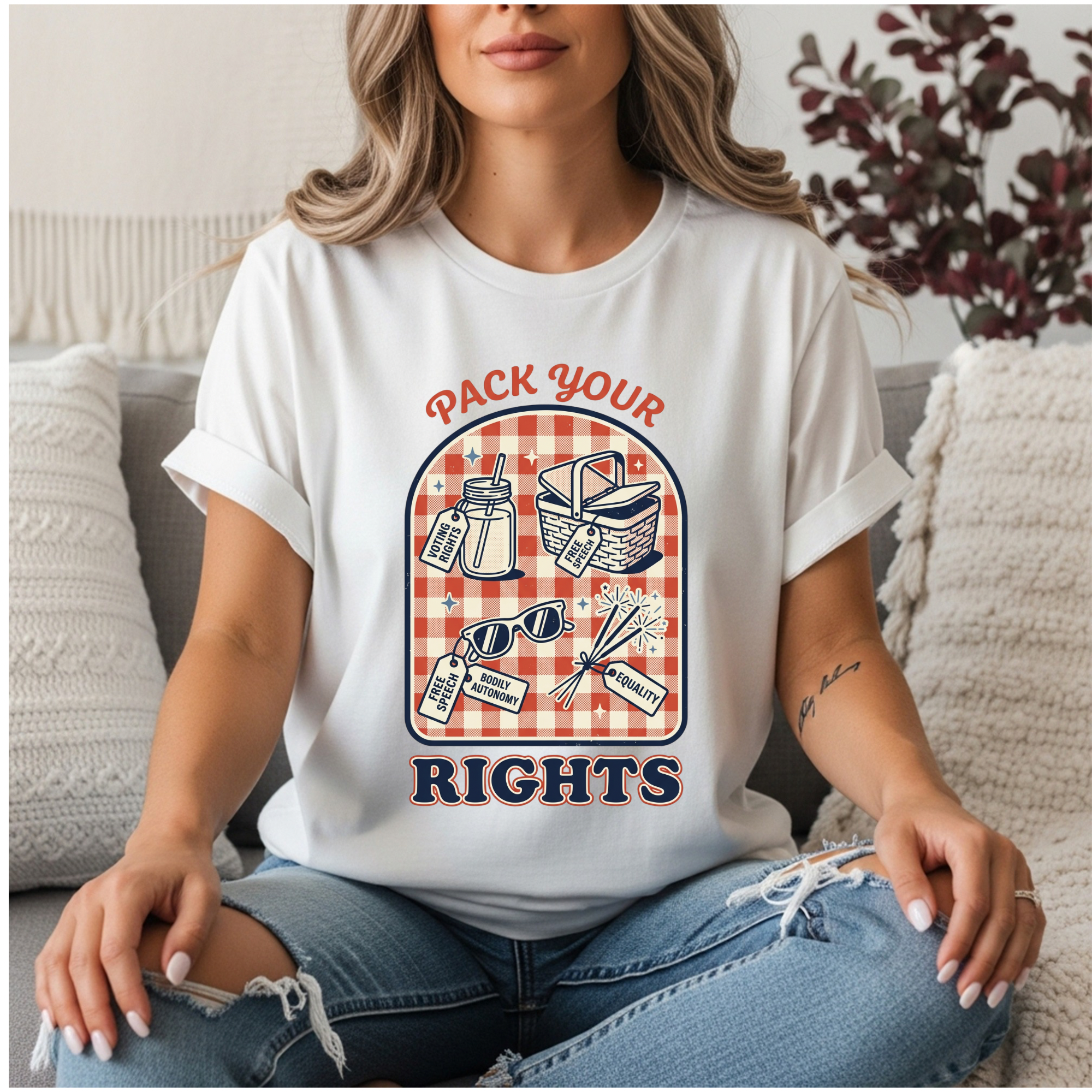 Pack Your Rights T shirt | Feminist 4th of July Shirt | Voting Rights Tee | Bodily Autonomy | Women’s Rights Gift
