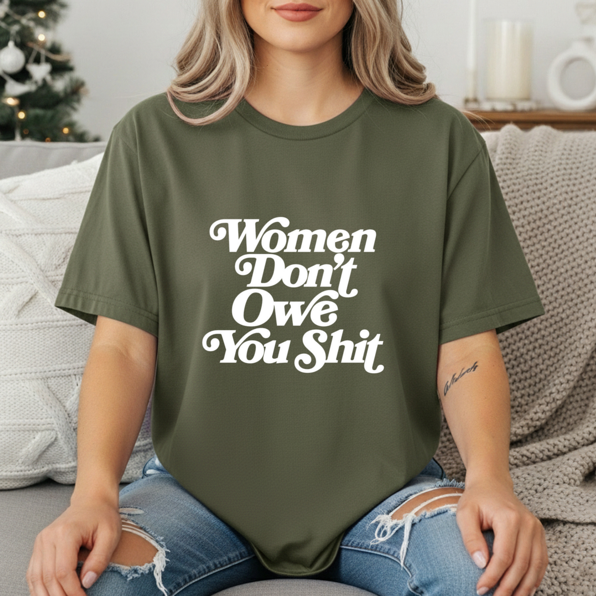 Women Don’t Owe You Shit Shirt | Feminist Graphic Tee | Boundaries Tee | Unapologetic Women’s Shirt