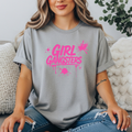Girl Gangsters Graphic Tee | Hot Pink Graffiti Drip T-Shirt | Glitter N Rage