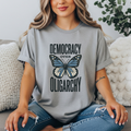Democracy Over Oligarchy Shirt | Butterfly Political T-Shirt | Feminist Resistance Tee | Anti-Oligarchy Protest Shirt | Progressive Activist Gift