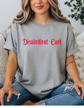 Disobedient Cunt Tee | Feminist Gothic Graphic T-Shirt | Dark Academia Witchy Statement Shirt