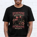 Feminine Menace T-Shirt | Panther Graphic Feminist Tee | Feminine Mystique Dark Glam Shirt