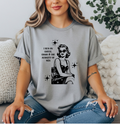 “I Run on Coffee, Chaos & The Audacity of Men” Feminist T-Shirt | Retro Pin-Up Graphic Tee