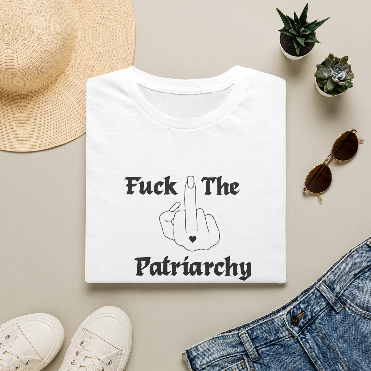 "Fuck The Patriarchy" Women's Tee — Feminist Graphic Shirt, Protest & Activist Top