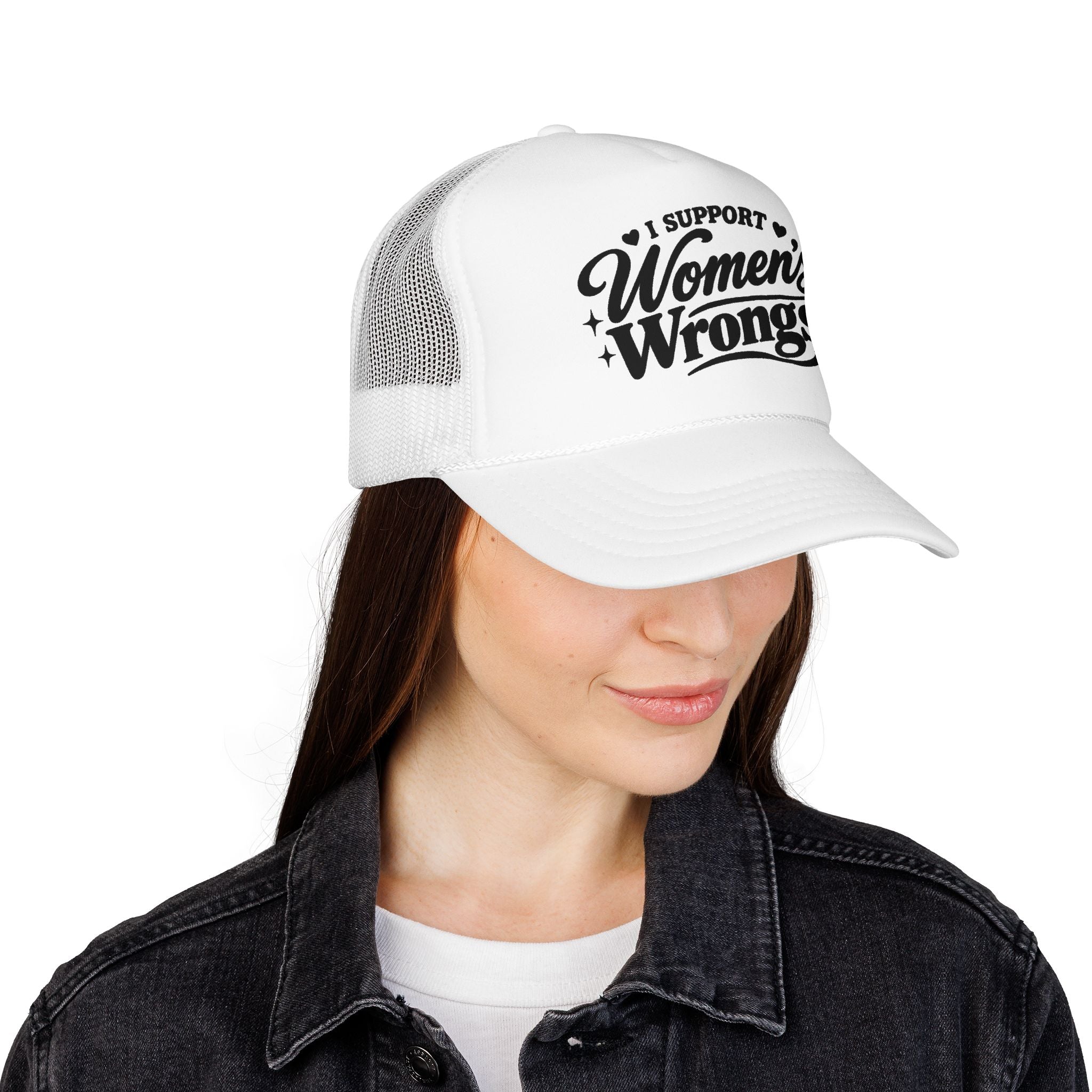 “I Support Women’s Wrongs” Trucker Hat | Funny Feminist Snapback