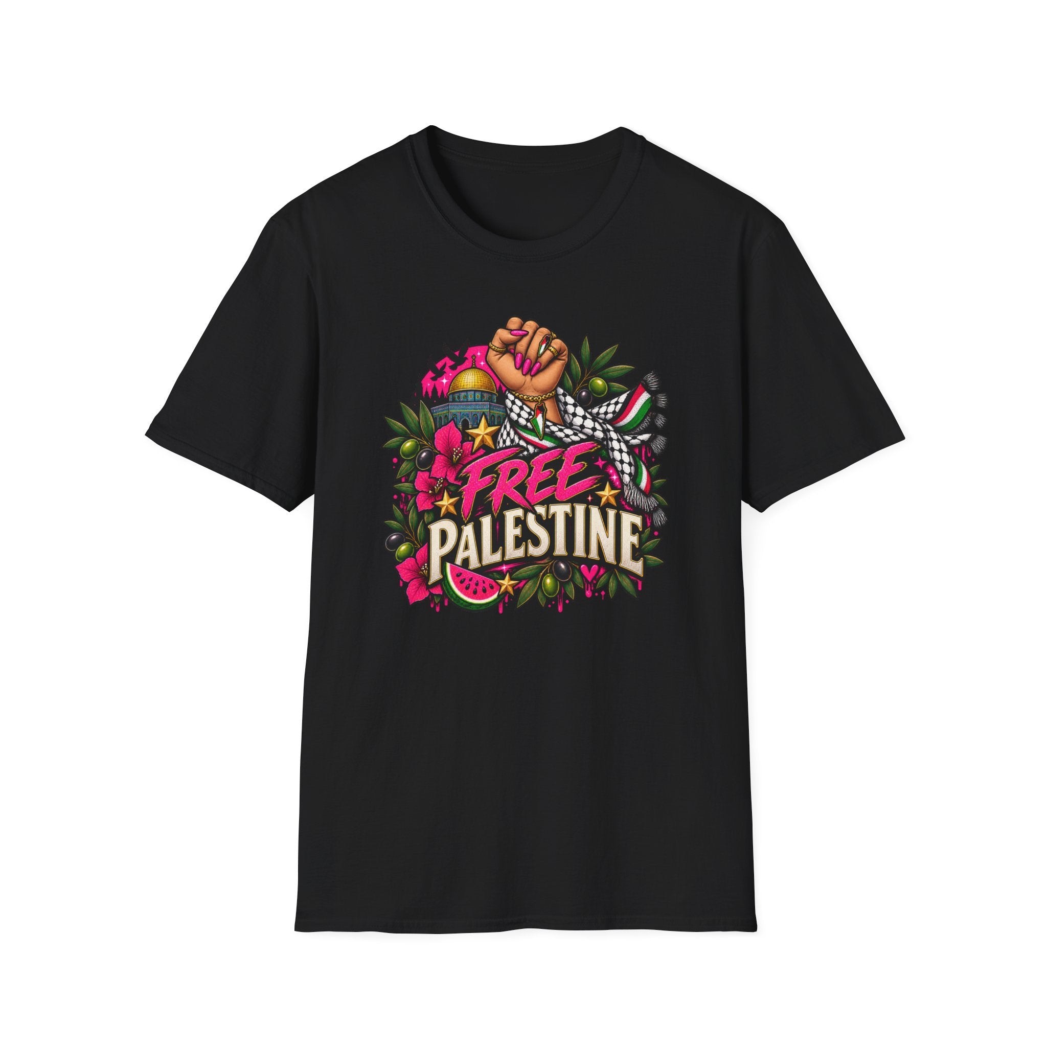 Free Palestine Graphic Tee | Feminist Protest Shirt