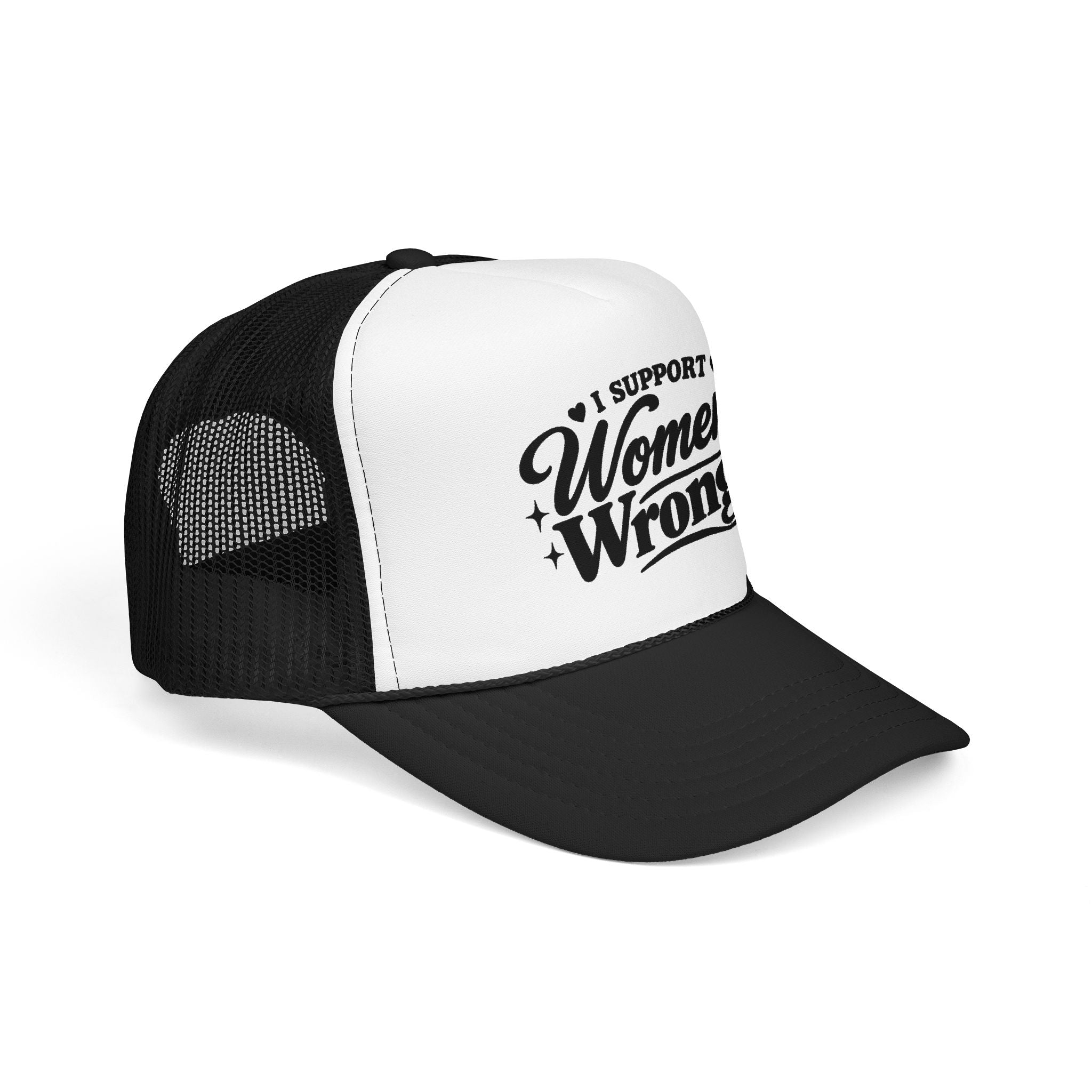 “I Support Women’s Wrongs” Trucker Hat | Funny Feminist Snapback
