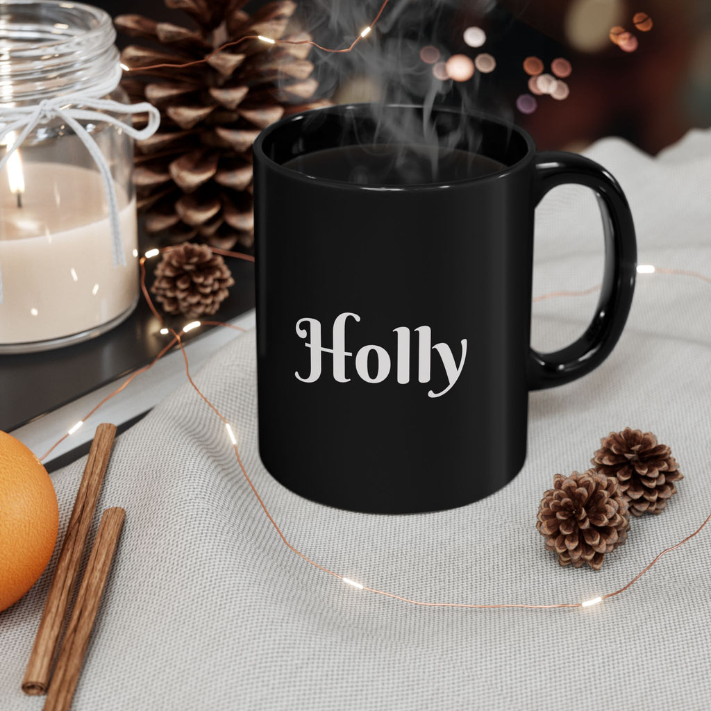 Funny Doll Photo Coffee Cup with Pink Hearts- personalizable
