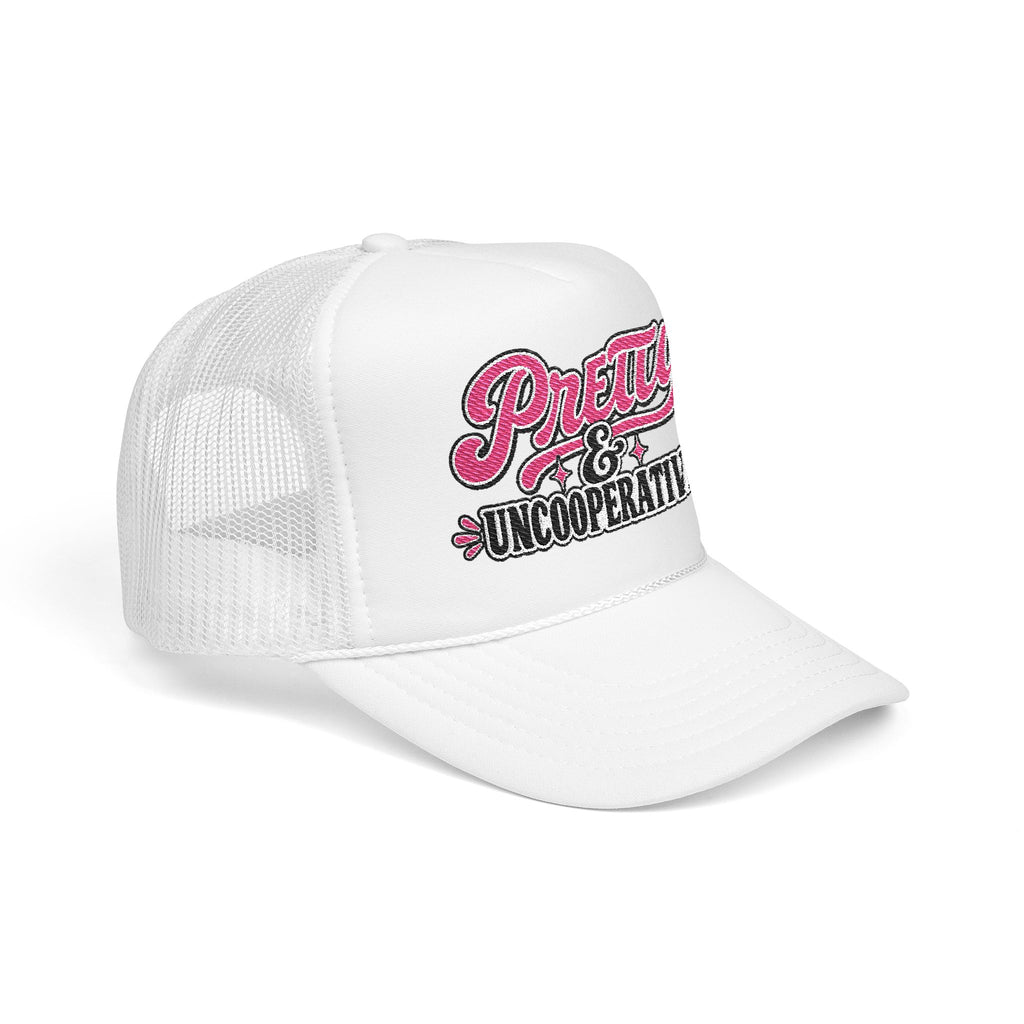 “Pretty & Uncooperative” Trucker Hat | Feminist Snapback