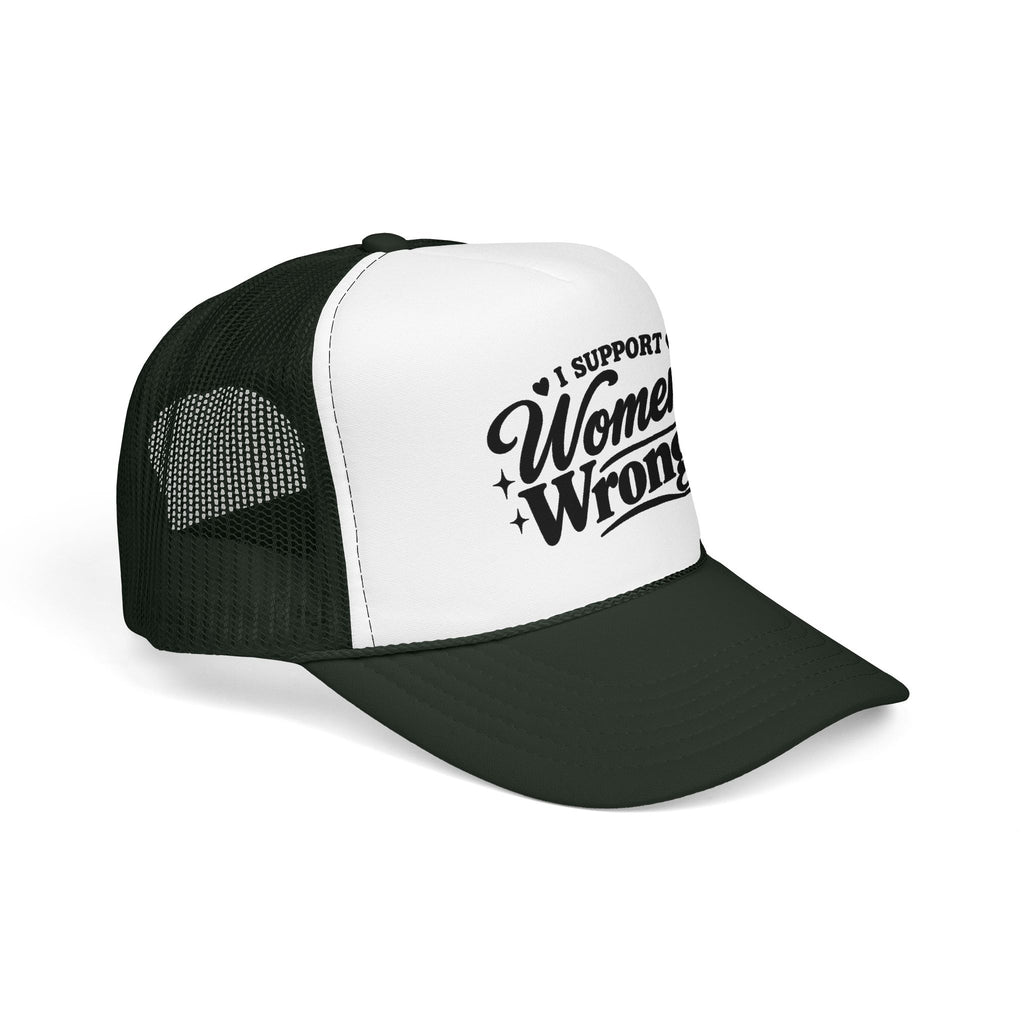 “I Support Women’s Wrongs” Trucker Hat | Funny Feminist Snapback