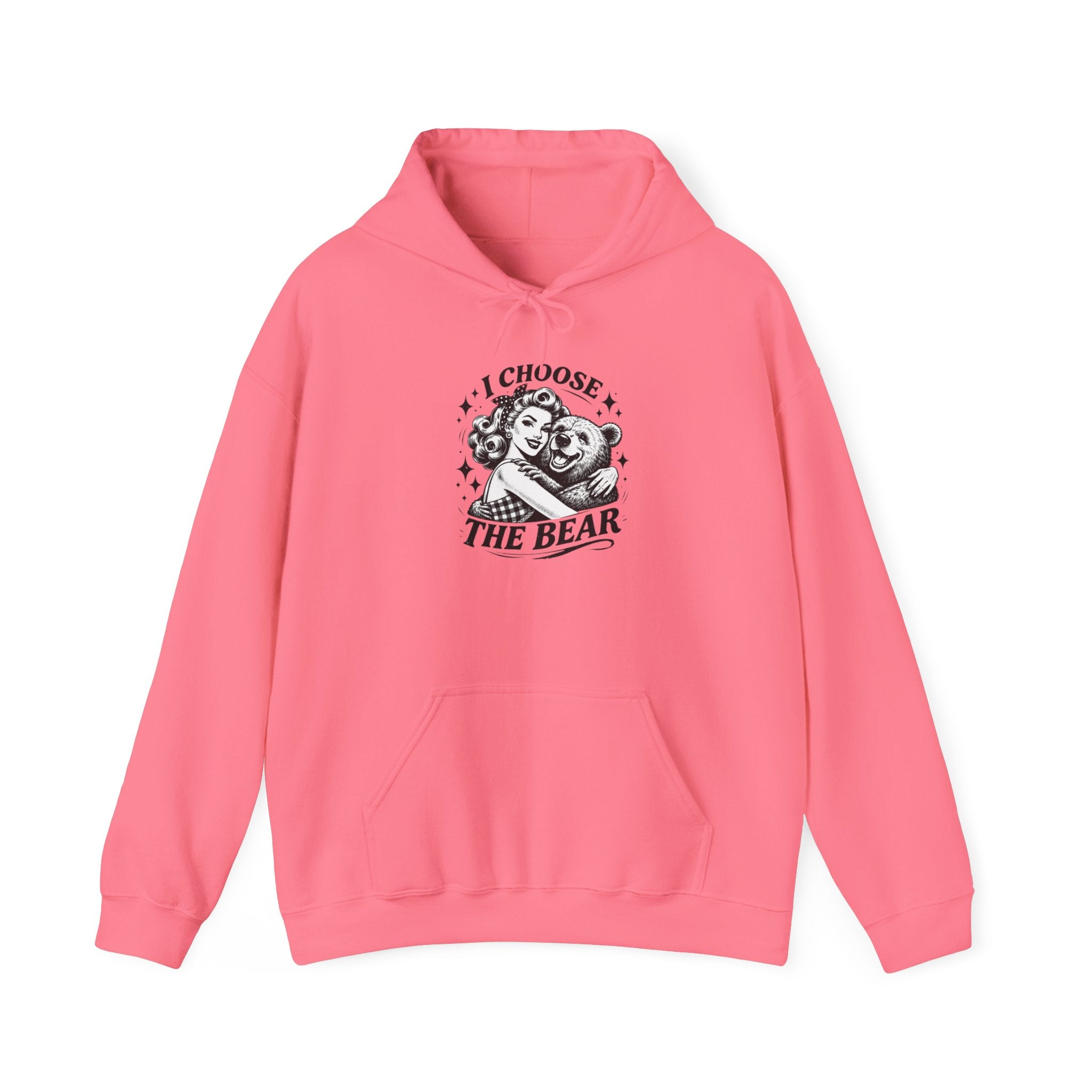 I Choose The Bear Hoodie — Cute Vintage Bear Graphic Sweatshirt