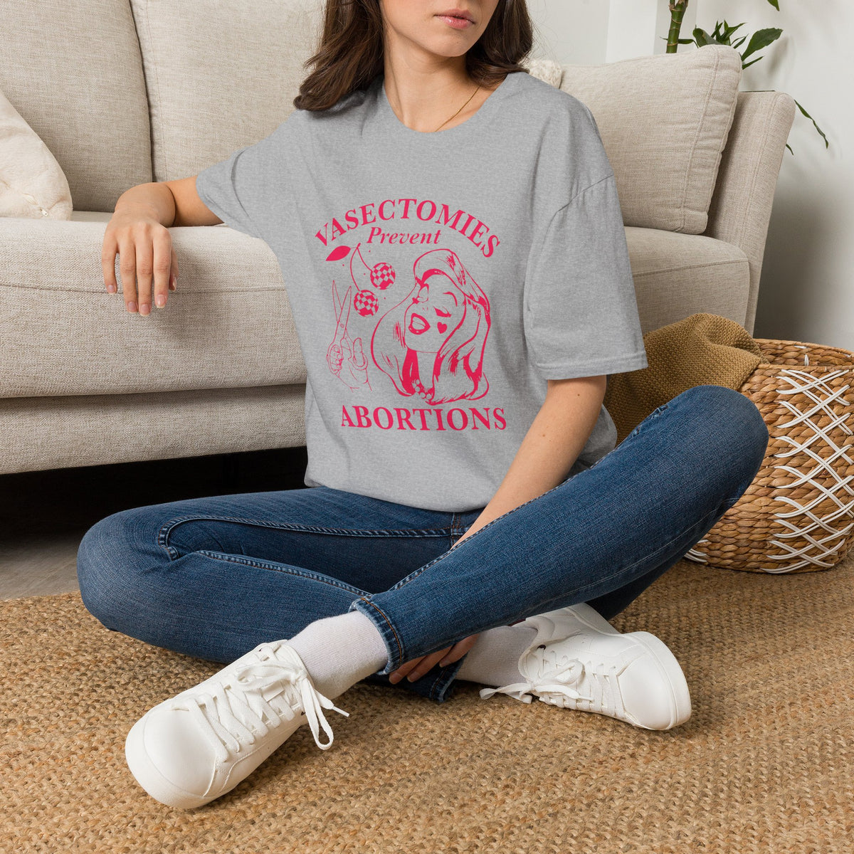 'Vasectomies Prevent Abortions' Feminist Pro-Choice Graphic Tee