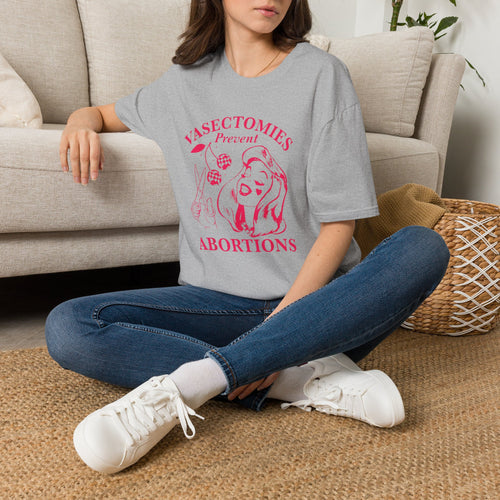 'Vasectomies Prevent Abortions' Feminist Pro-Choice Graphic Tee